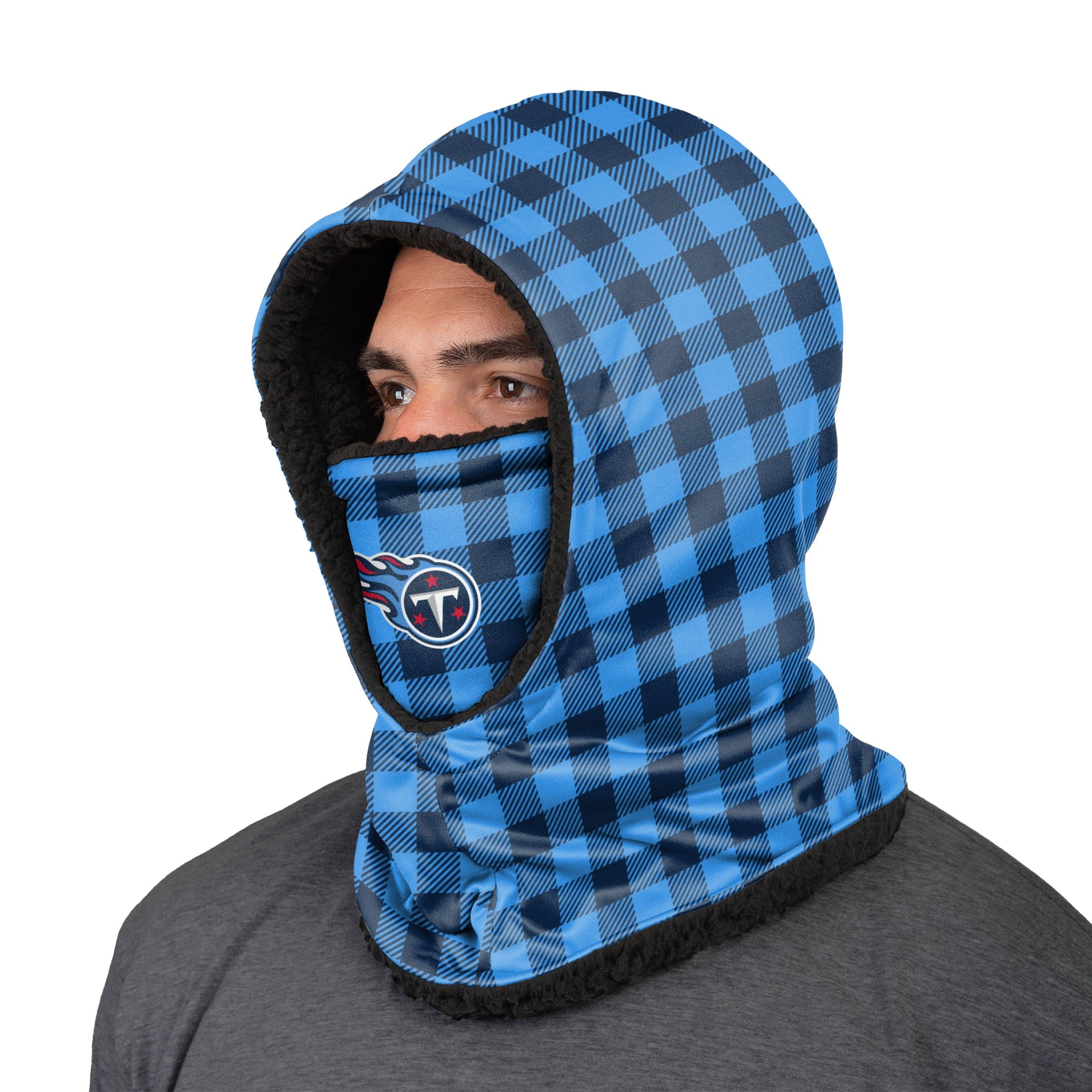 Tennessee Titans NFL Plaid Hooded Gaiter - Image 2