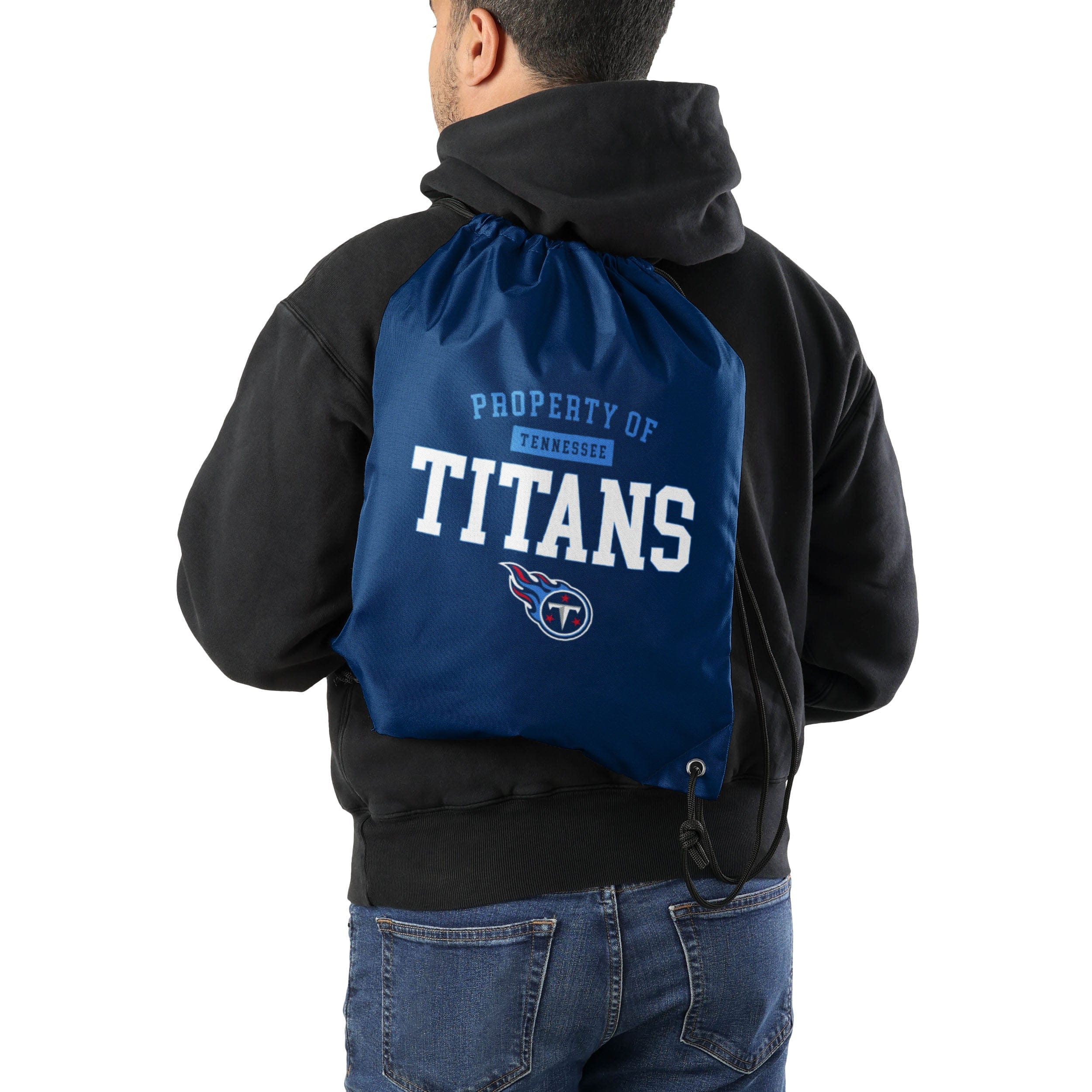 Tennessee Titans NFL Property Of Drawstring Backpack - Image 2