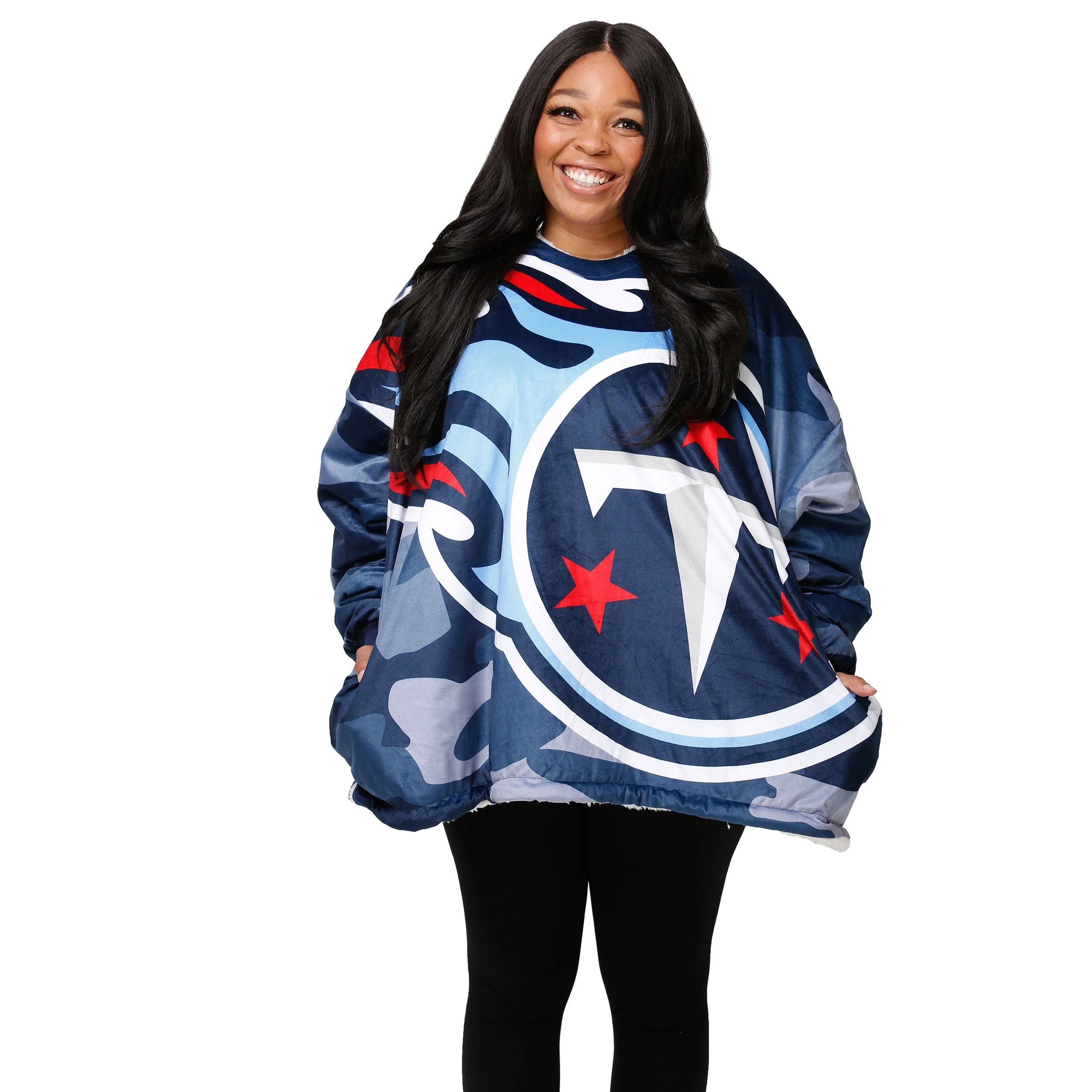Tennessee Titans NFL Reversible Team Color Camo Hoodeez - Image 3