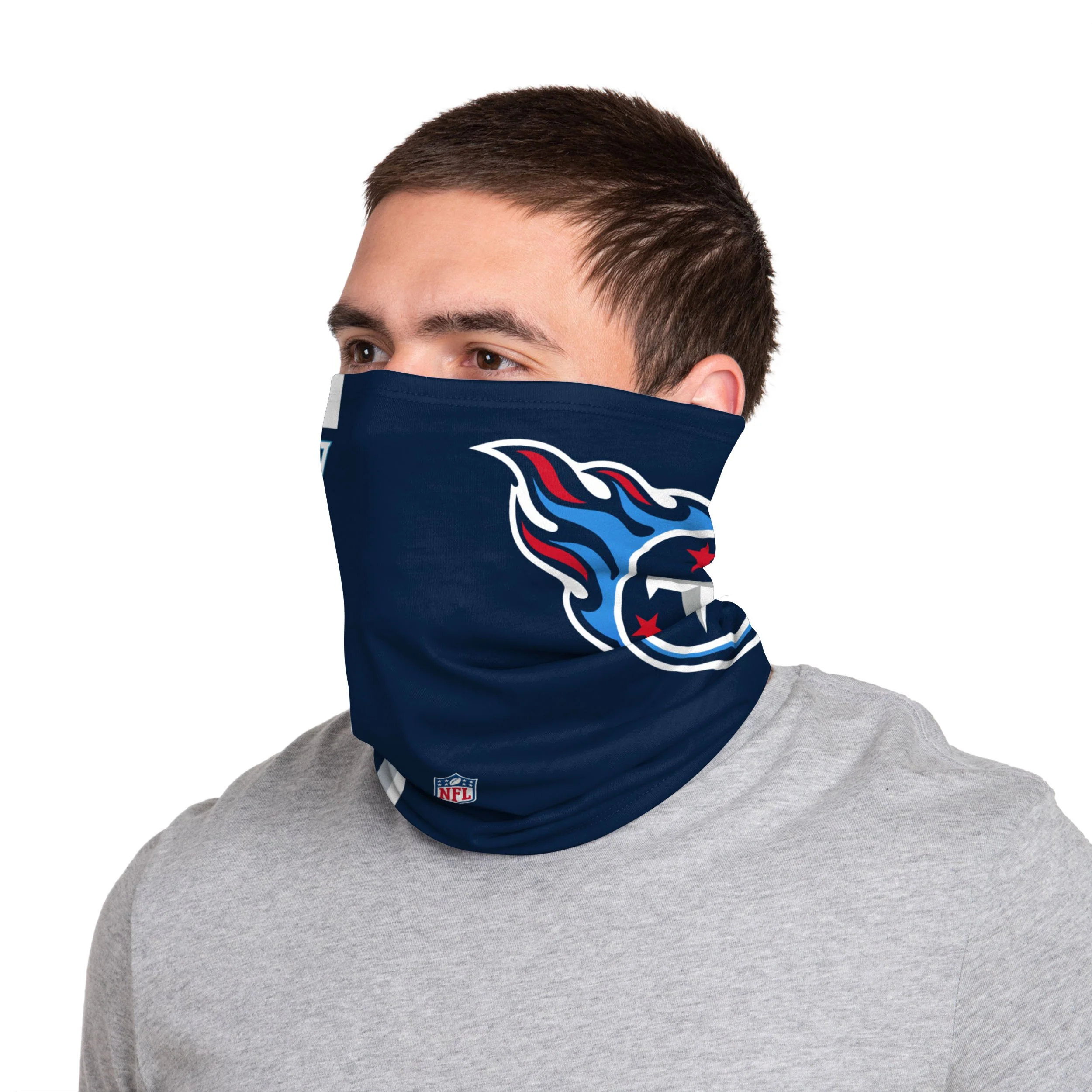 Tennessee Titans NFL Ryan Tannehill On-Field Sideline Logo Gaiter Scarf - Image 3