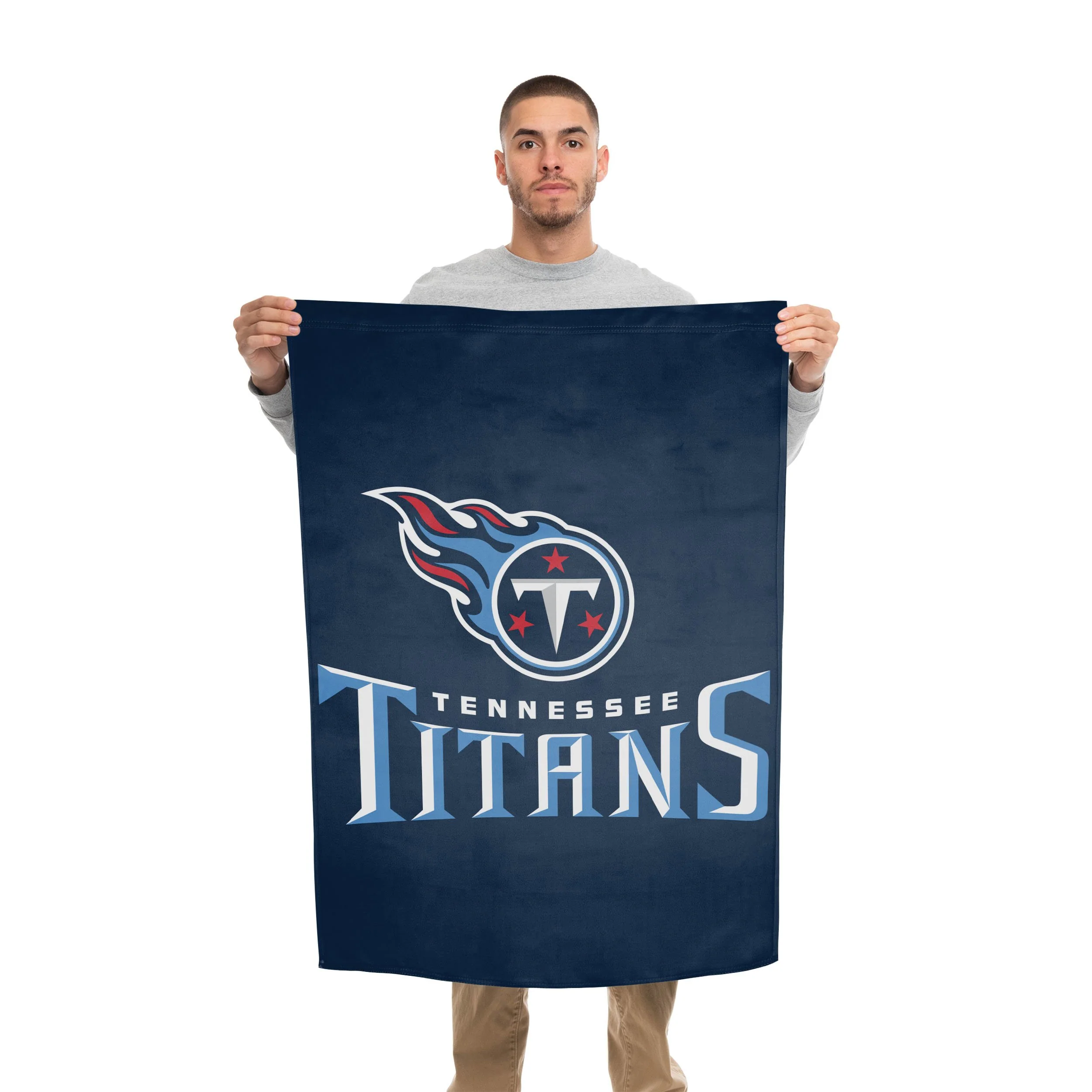 Tennessee Titans NFL Solid Vertical Flag - Image 2