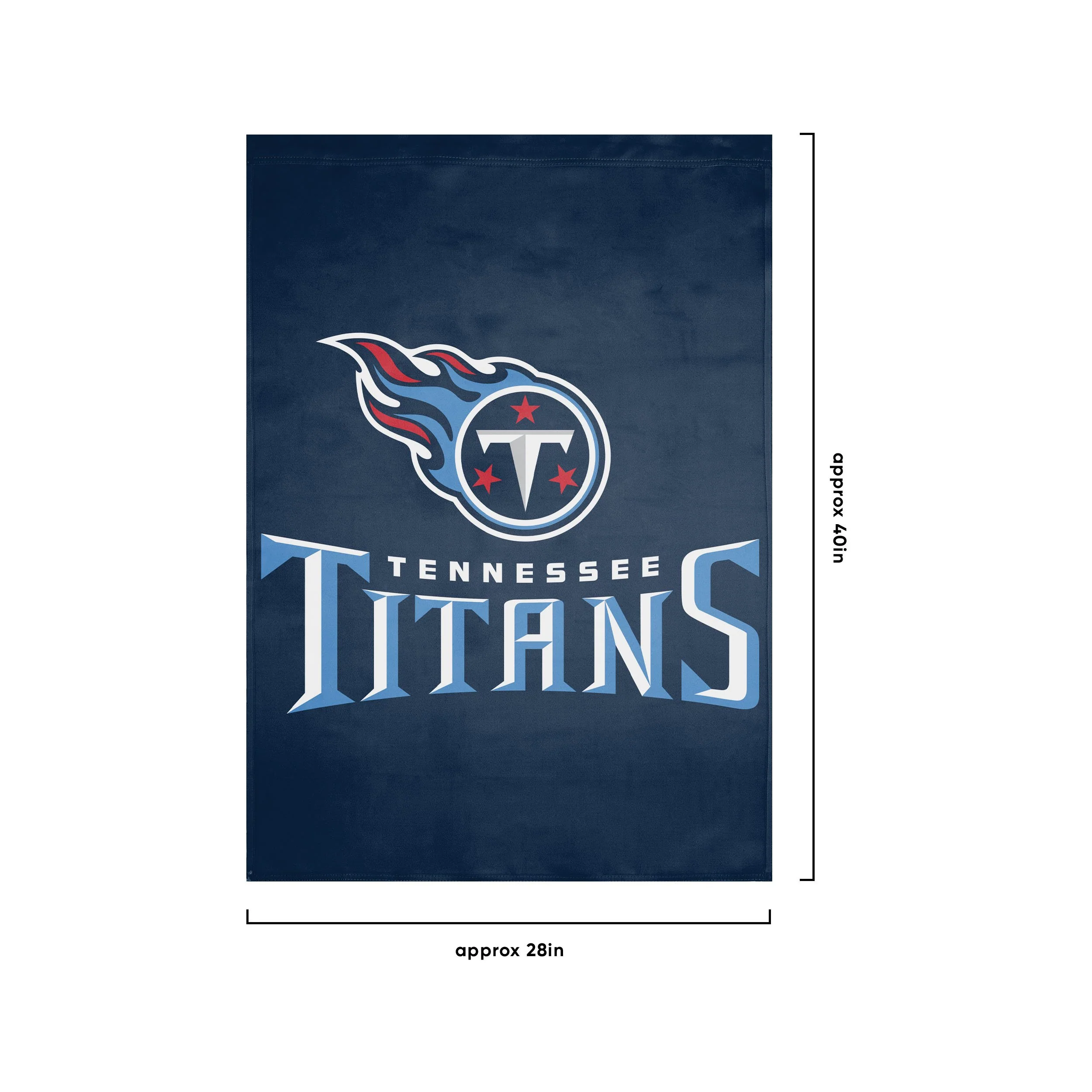 Tennessee Titans NFL Solid Vertical Flag - Image 3