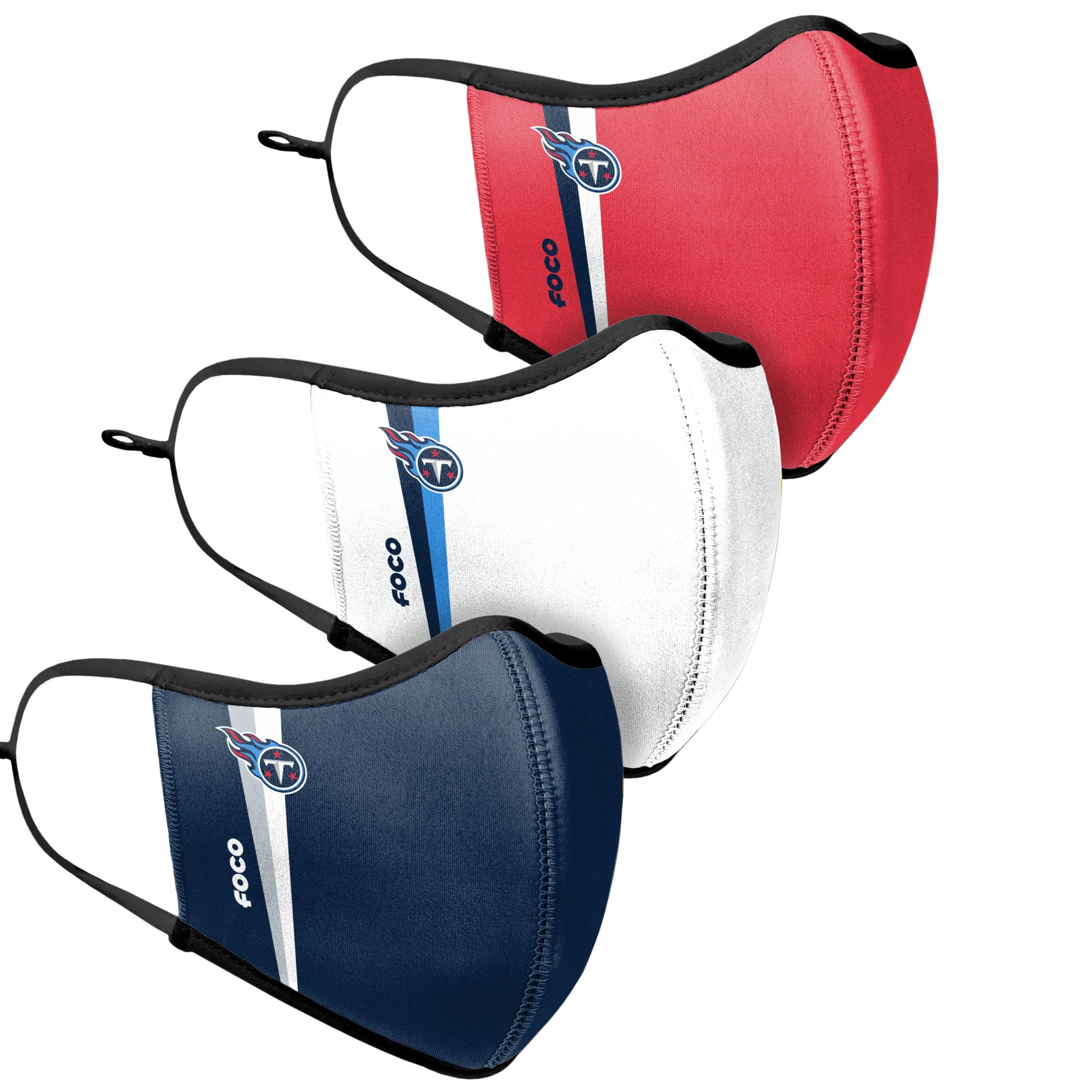 Tennessee Titans NFL Sport 3 Pack Face Cover - Image 3