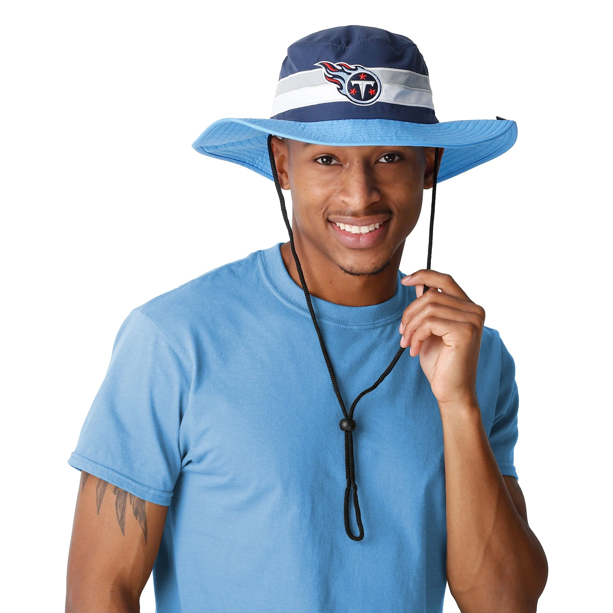 Tennessee Titans NFL Team Stripe Boonie Hat - Image 5