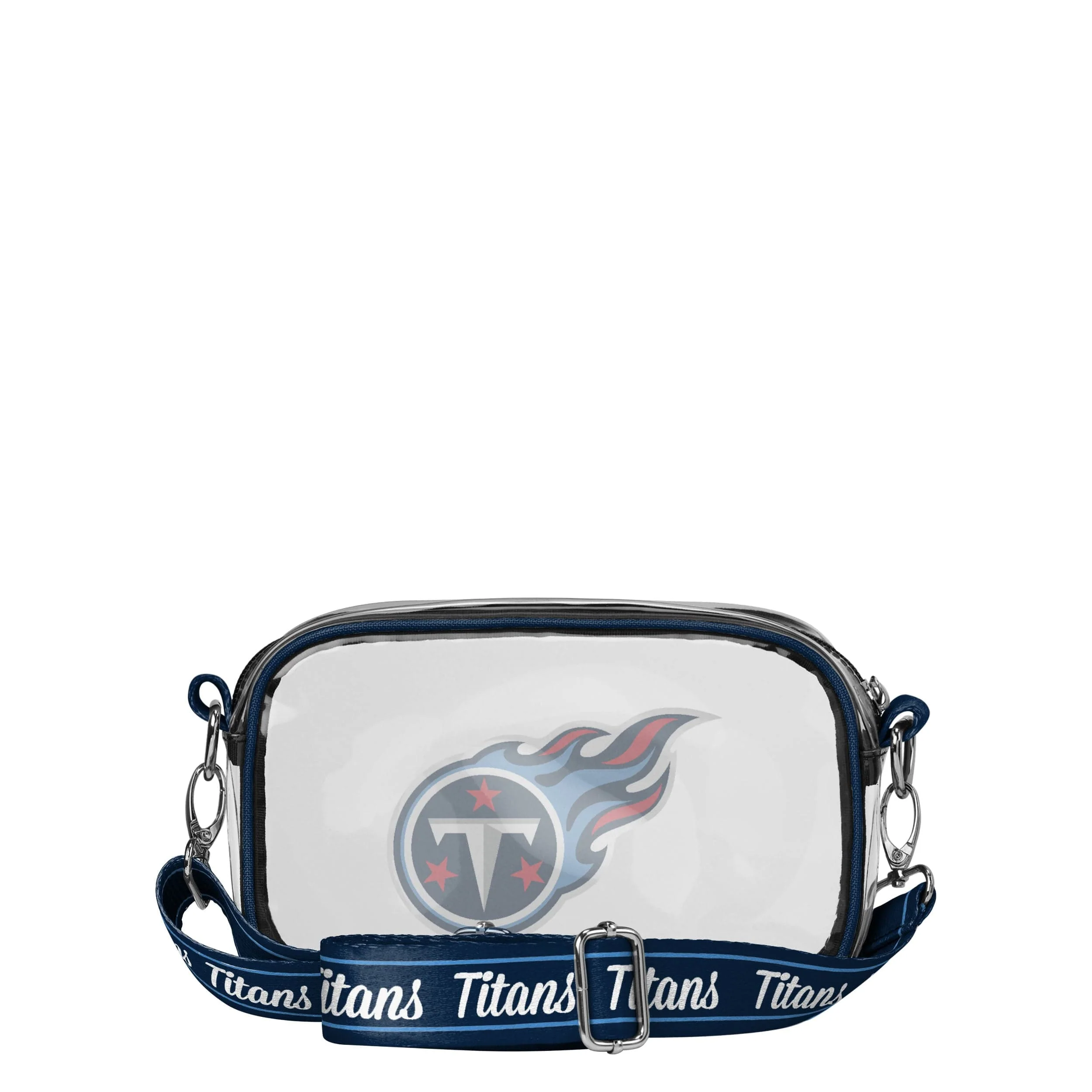 Tennessee Titans NFL Team Stripe Clear Crossbody Bag - Image 5