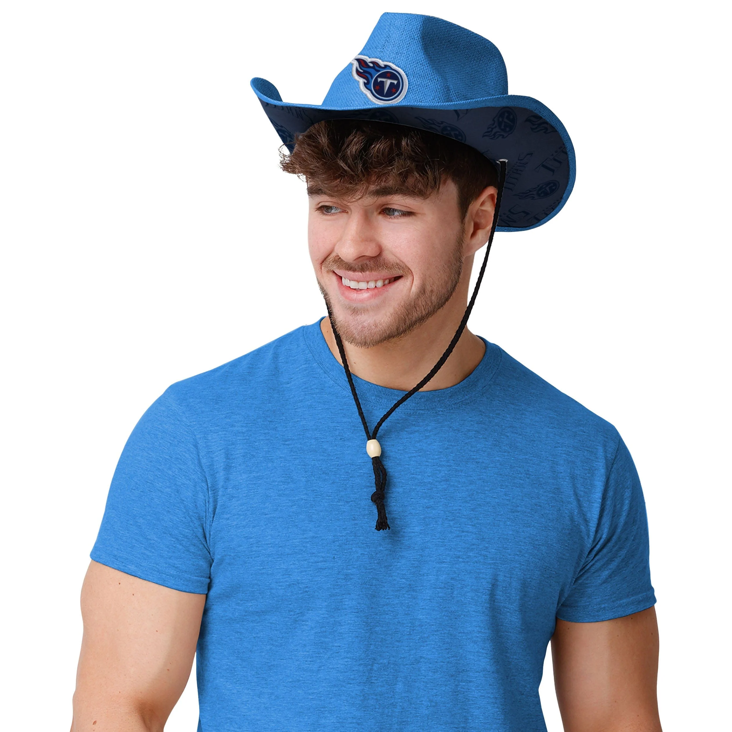 Tennessee Titans NFL Team Stripe Cowboy Hat - Image 5
