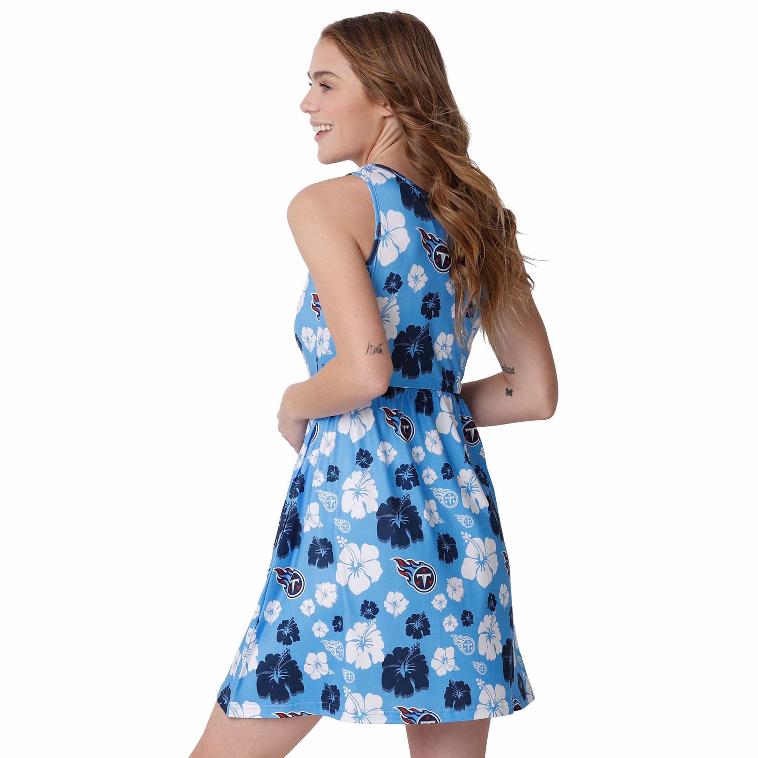 Tennessee Titans NFL Womens Fan Favorite Floral Sundress - Image 2
