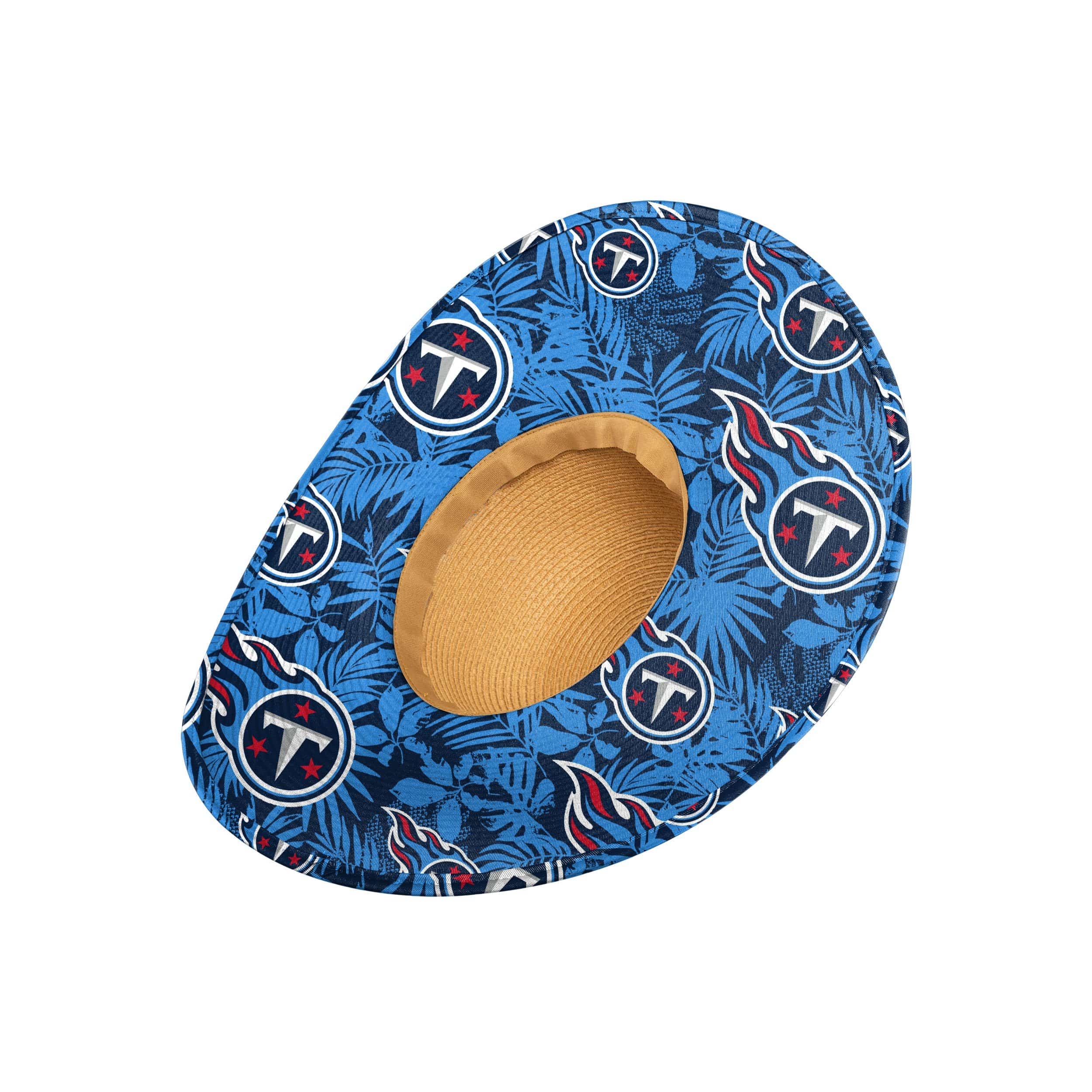 Tennessee Titans NFL Womens Floral Straw Hat - Image 2