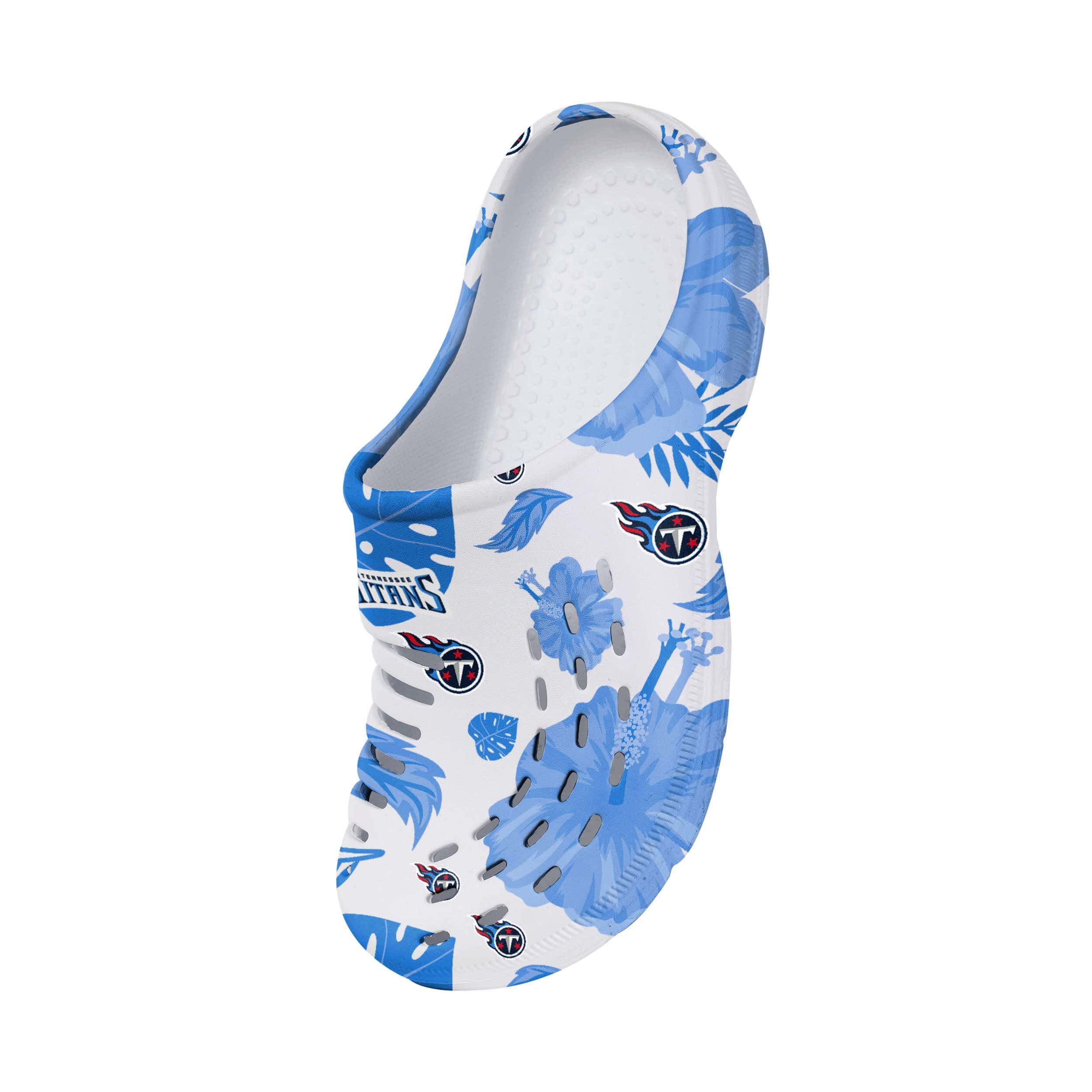 Tennessee Titans NFL Womens Floral White Clog - Image 3