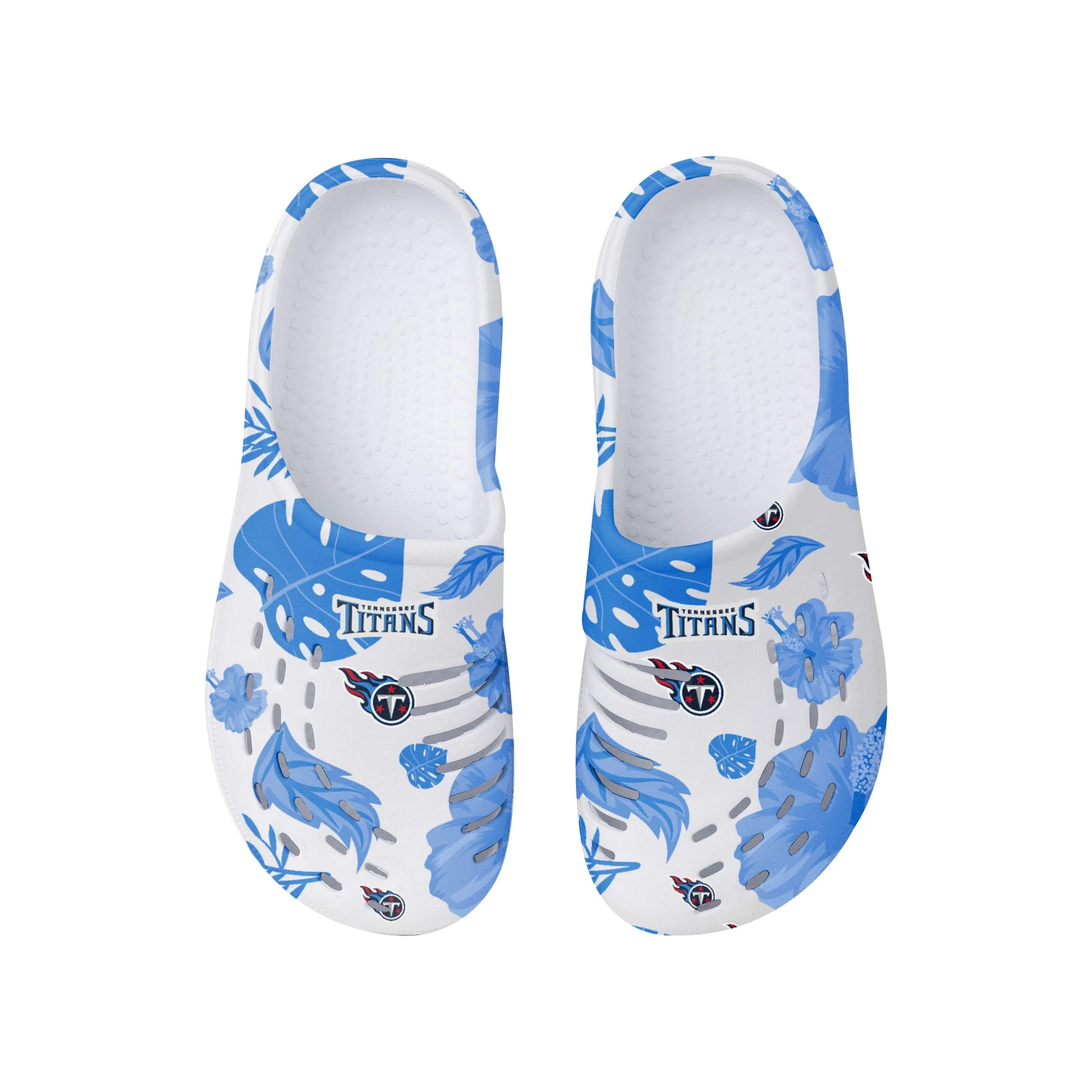Tennessee Titans NFL Womens Floral White Clog - Image 4