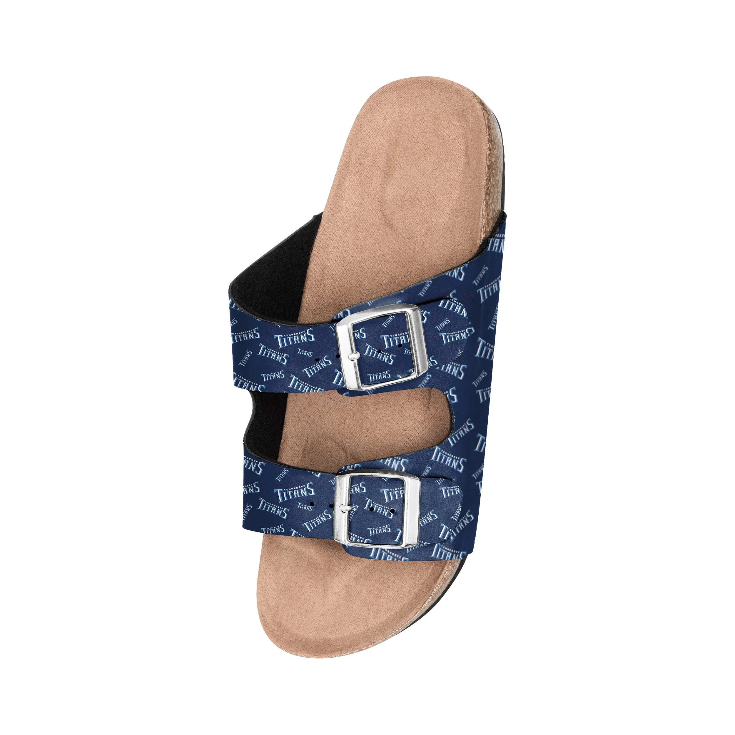 Tennessee Titans NFL Womens Mini Print Double Buckle Sandal - Image 3