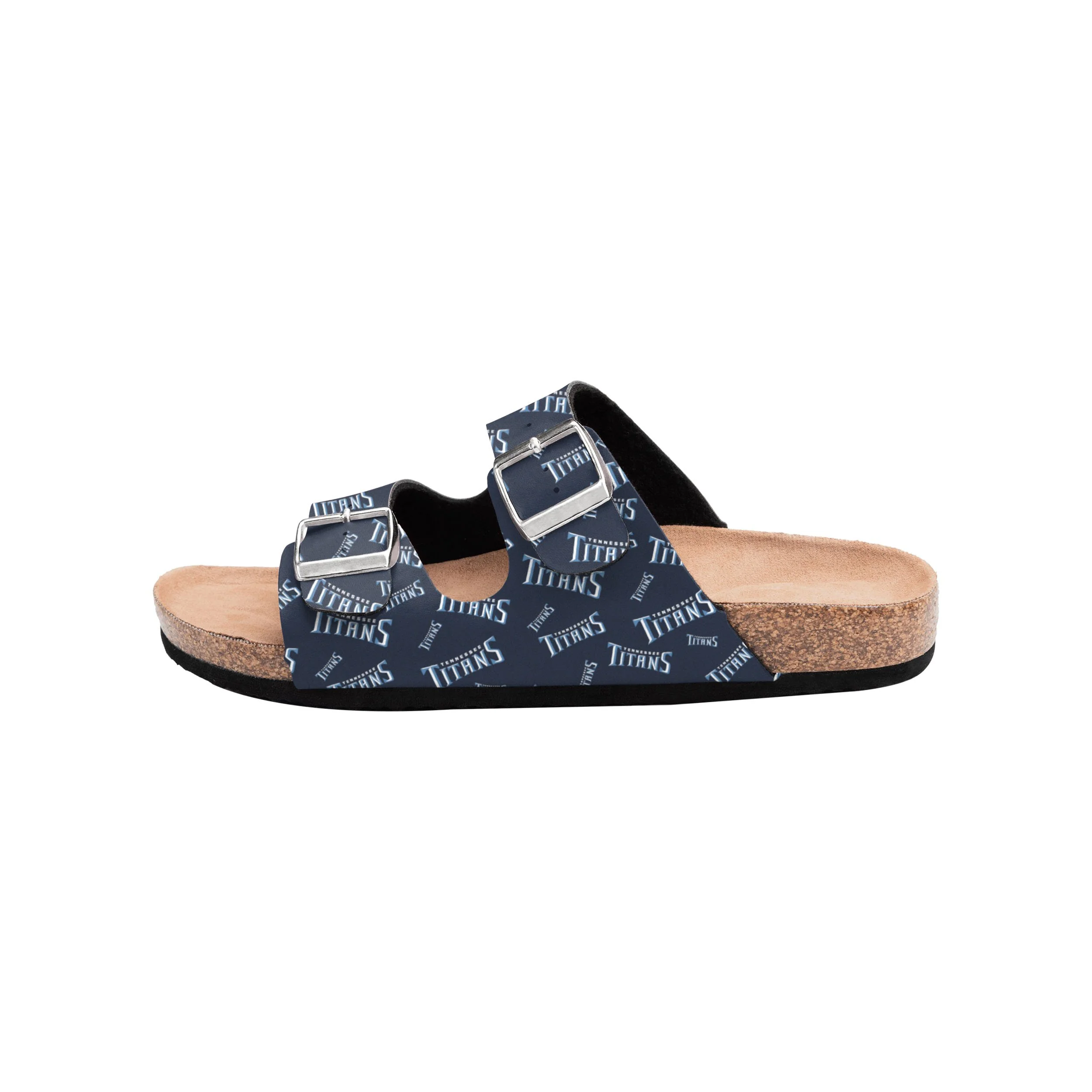 Tennessee Titans NFL Womens Mini Print Double Buckle Sandal - Image 4