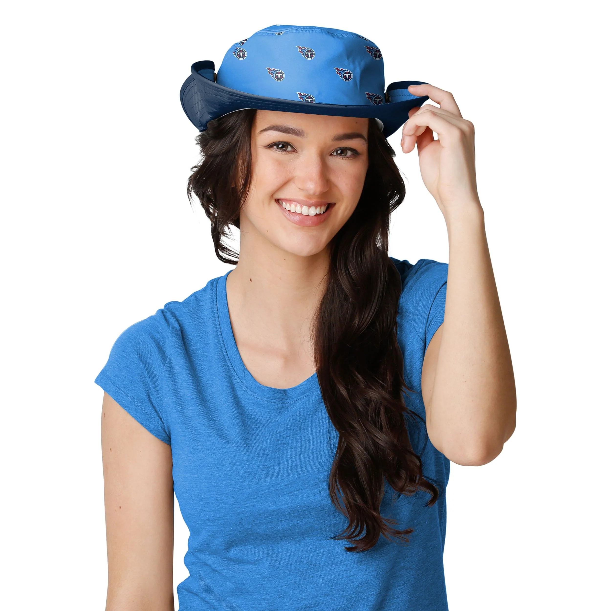 Tennessee Titans NFL Womens Mini Print Hybrid Boonie Hat - Image 4