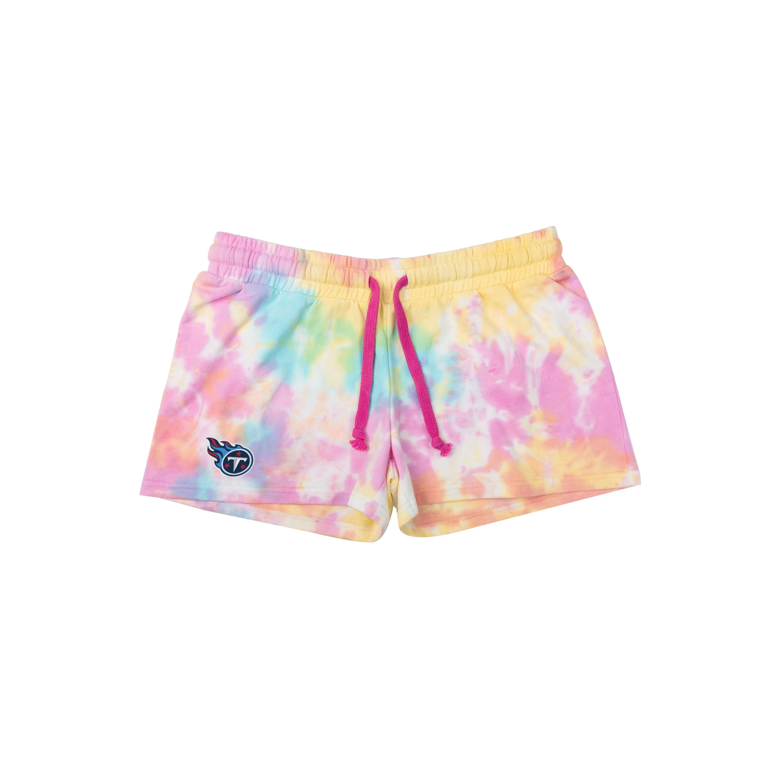Tennessee Titans NFL Womens Pastel Tie-Dye Blast Lounge Shorts - Image 3
