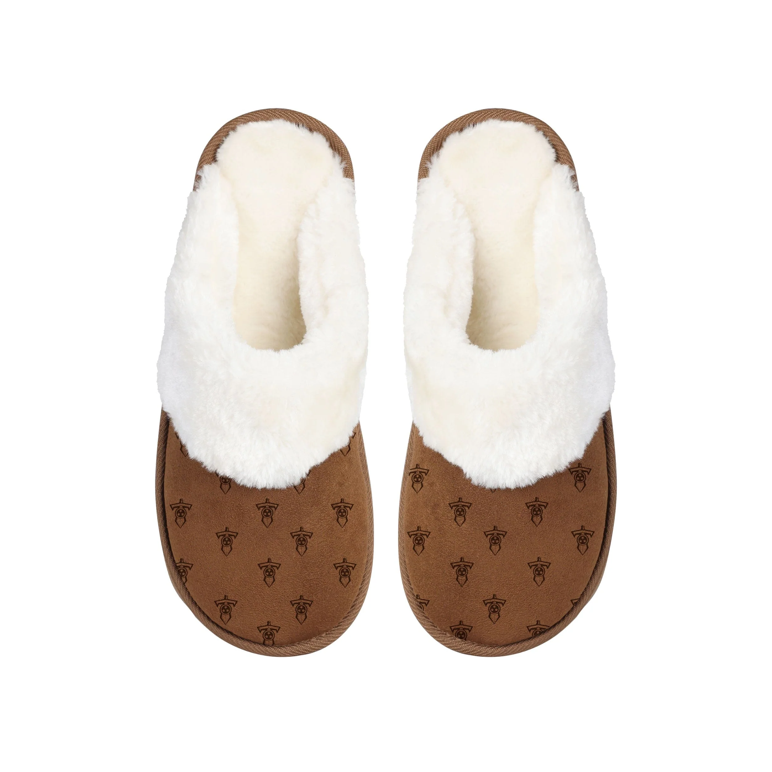 Tennessee Titans NFL Womens Repeat Logo Moccasin Slippers - Image 3