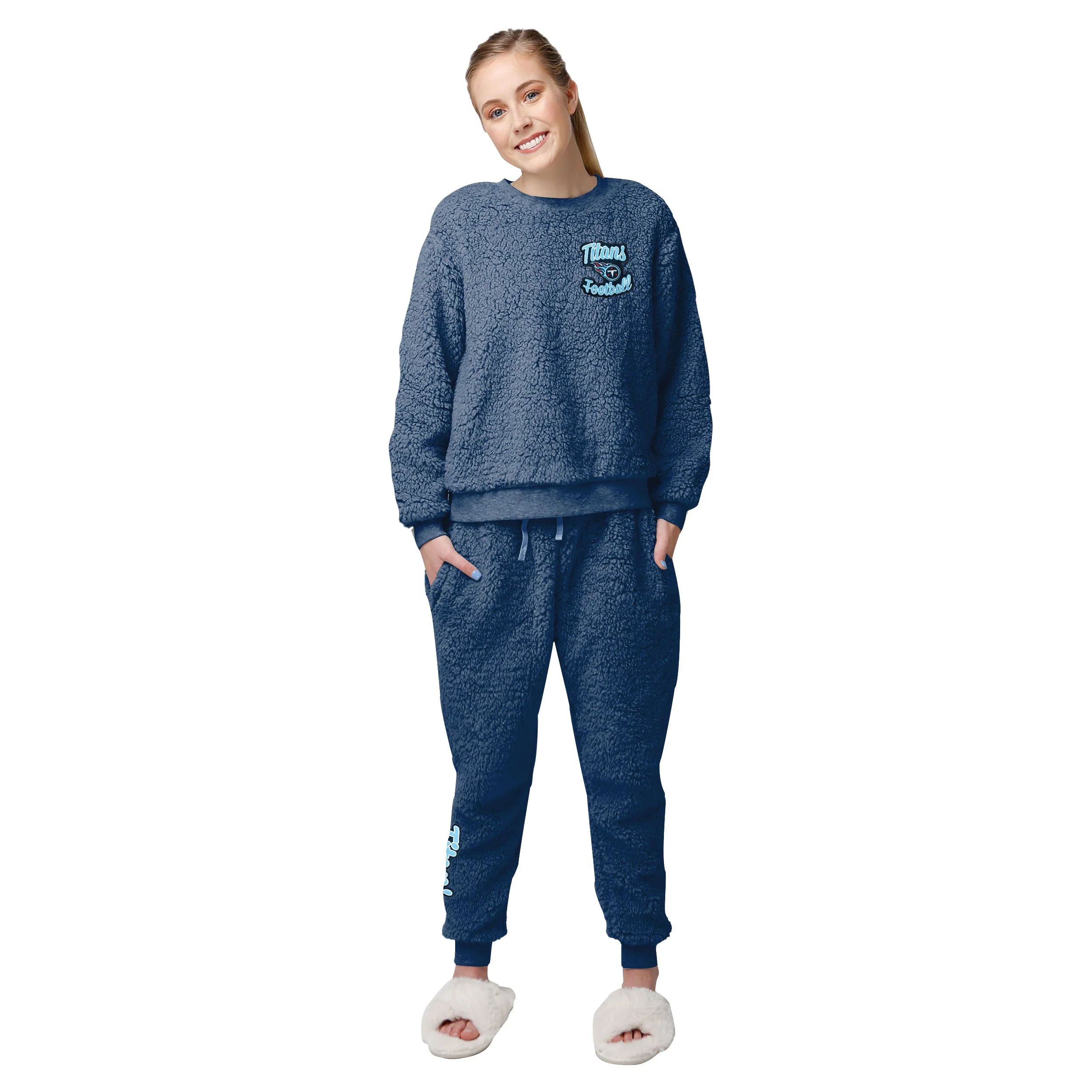 Tennessee Titans NFL Womens Sherpa Lounge Set