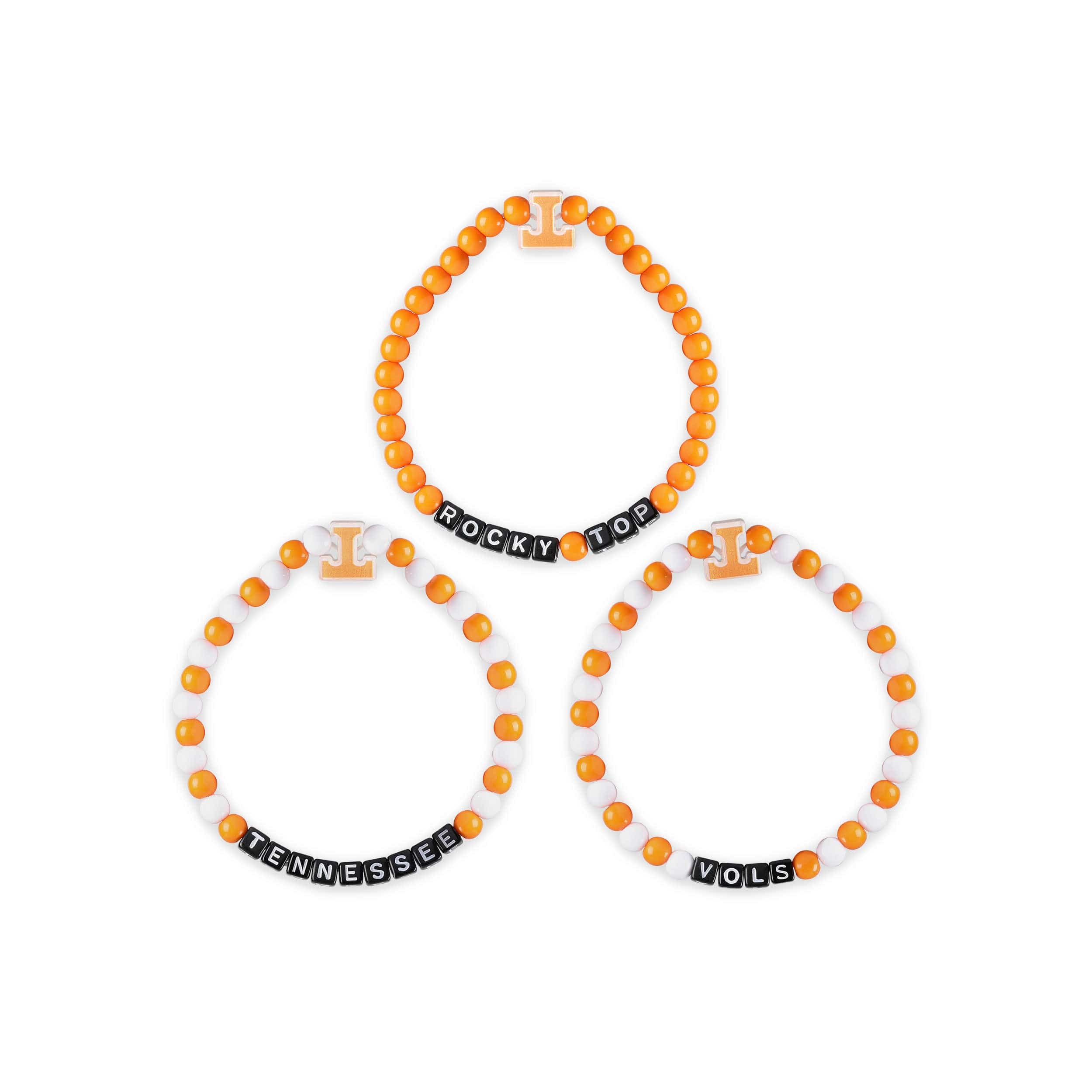 Tennessee Volunteers NCAA 3 Pack Beaded Friendship Bracelet - Image 3