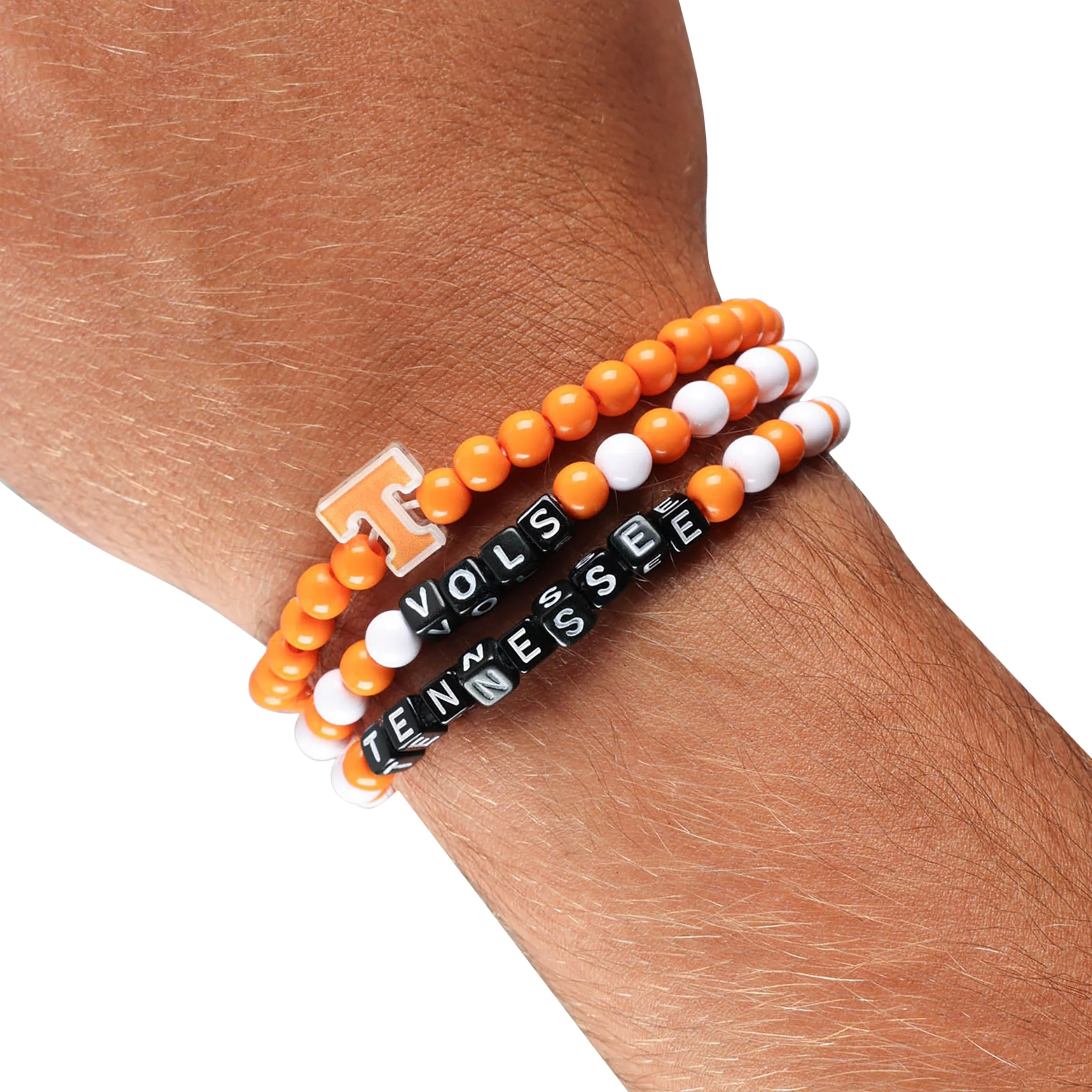 Tennessee Volunteers NCAA 3 Pack Beaded Friendship Bracelet - Image 4