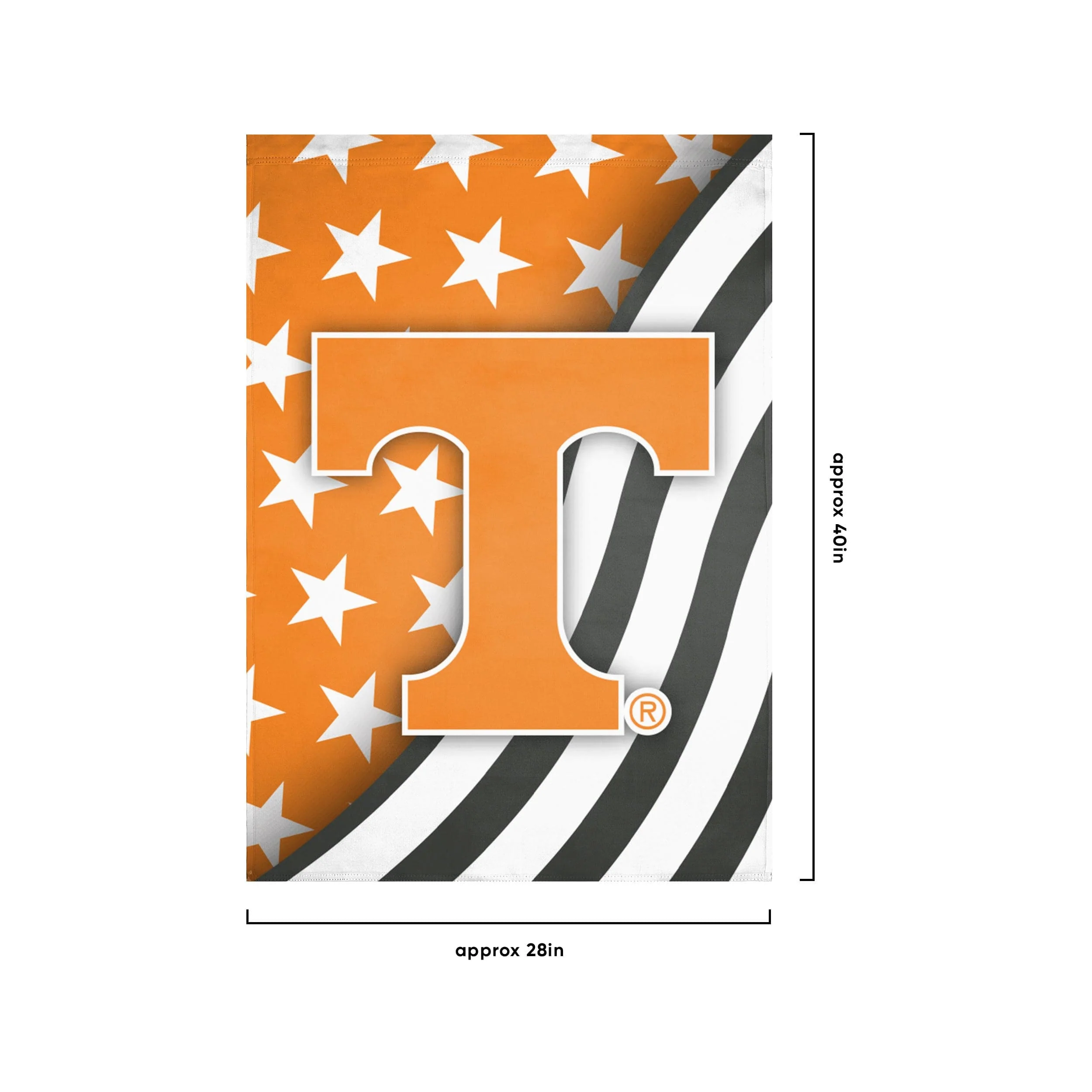Tennessee Volunteers NCAA Americana Vertical Flag - Image 3