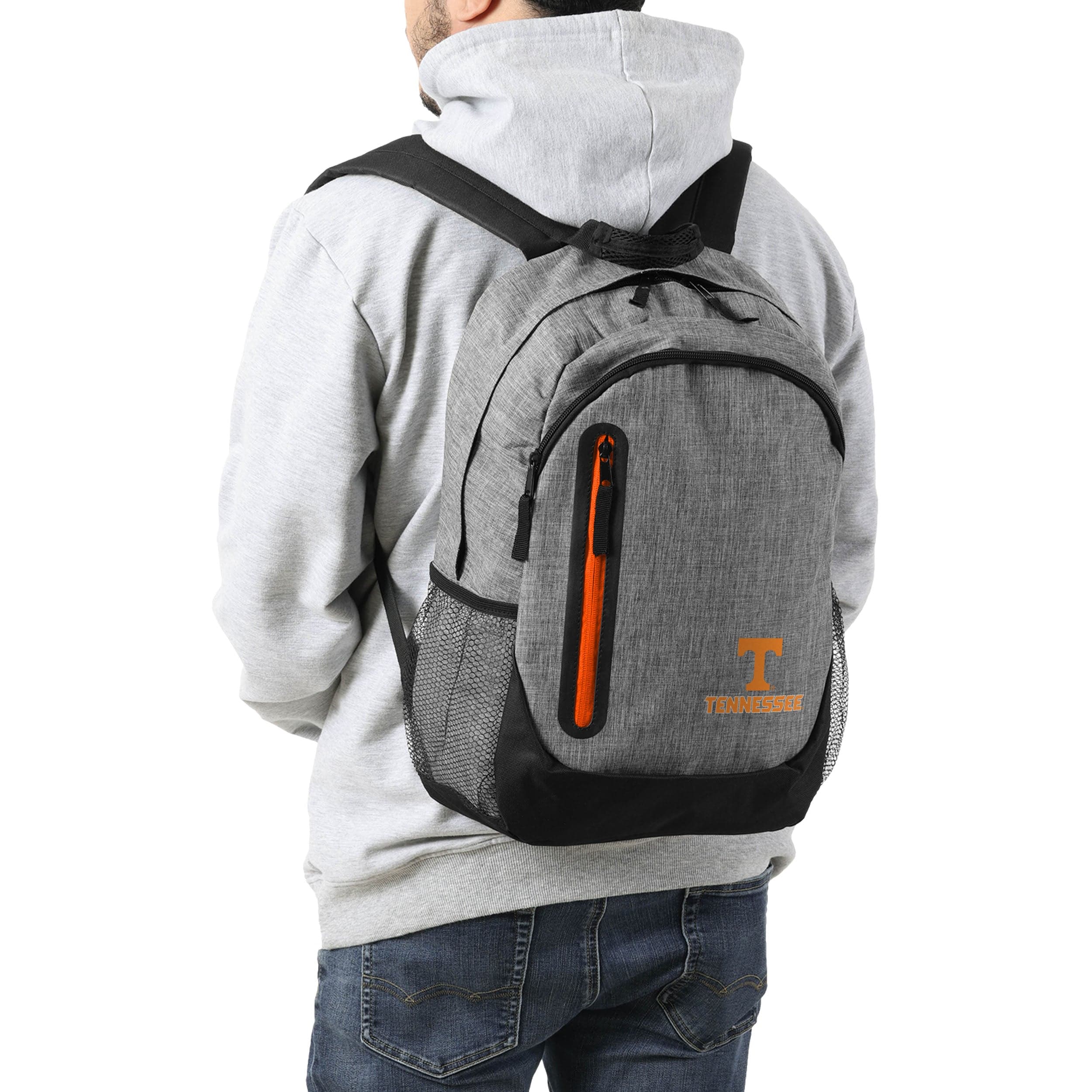 Tennessee Volunteers NCAA Heather Grey Bold Color Backpack - Image 5
