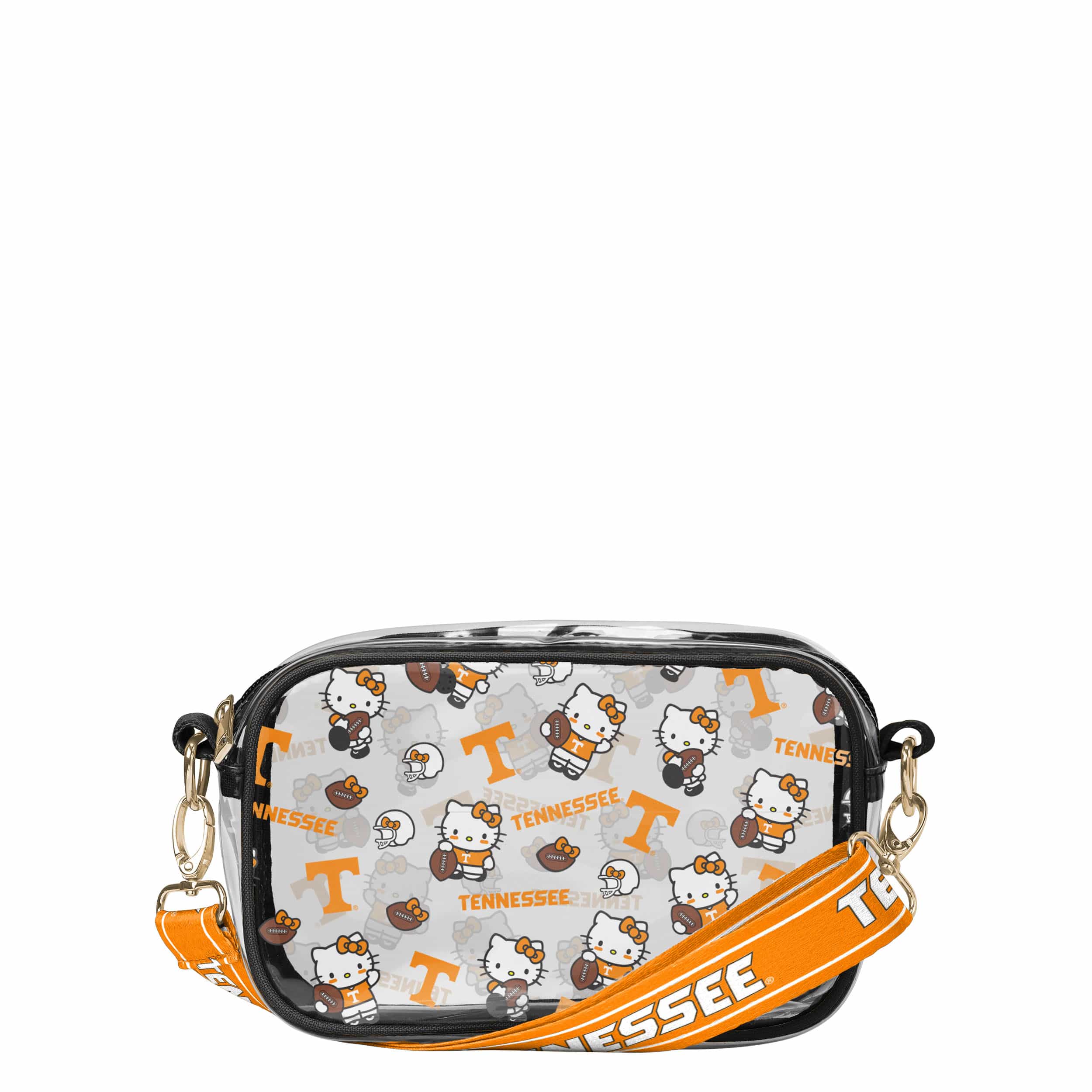 Tennessee Volunteers NCAA Hello Kitty® Clear Crossbody Bag (PREORDER - SHIPS MID JULY)