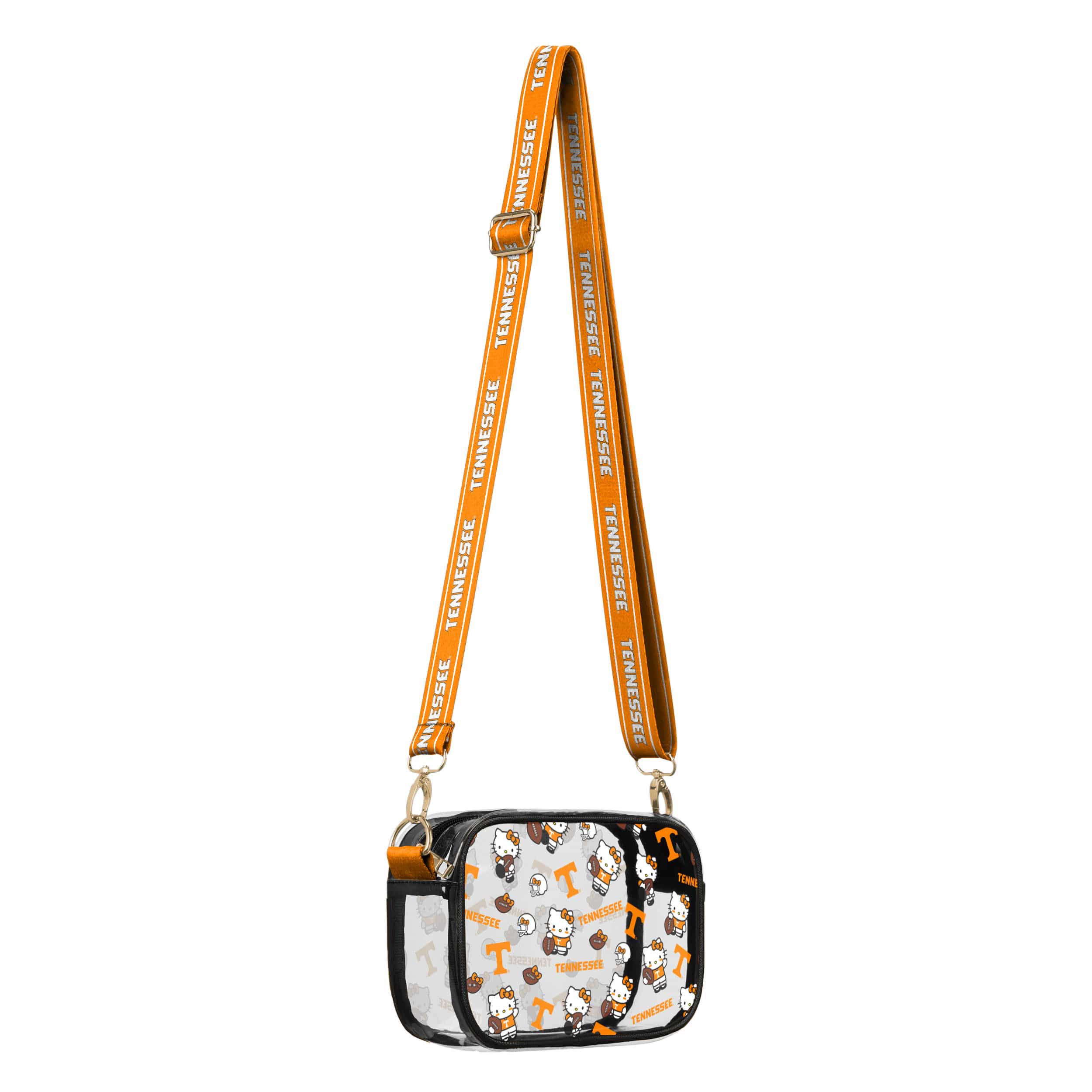 Tennessee Volunteers NCAA Hello Kitty® Clear Crossbody Bag (PREORDER - SHIPS MID JULY) - Image 2