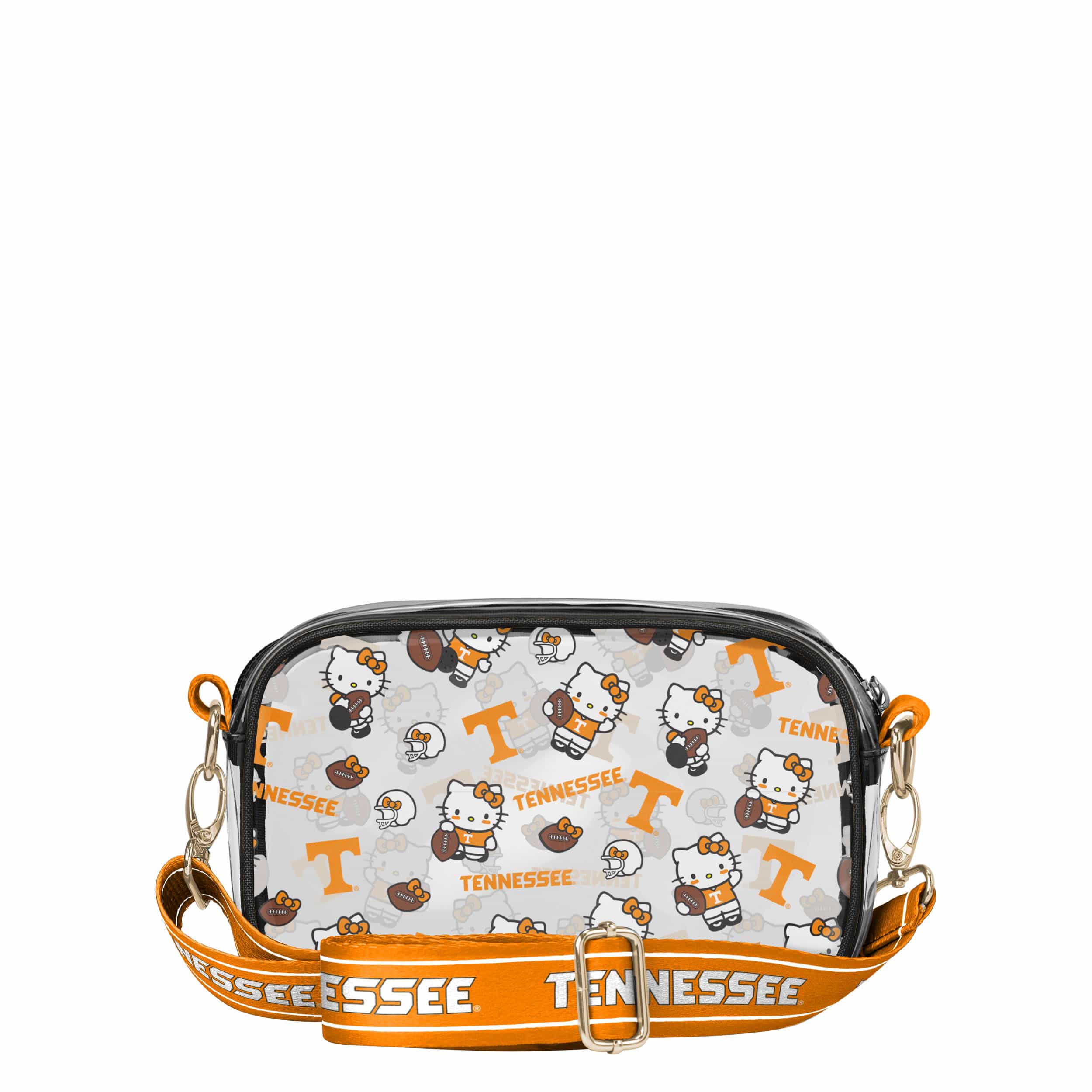 Tennessee Volunteers NCAA Hello Kitty® Clear Crossbody Bag (PREORDER - SHIPS MID JULY) - Image 5