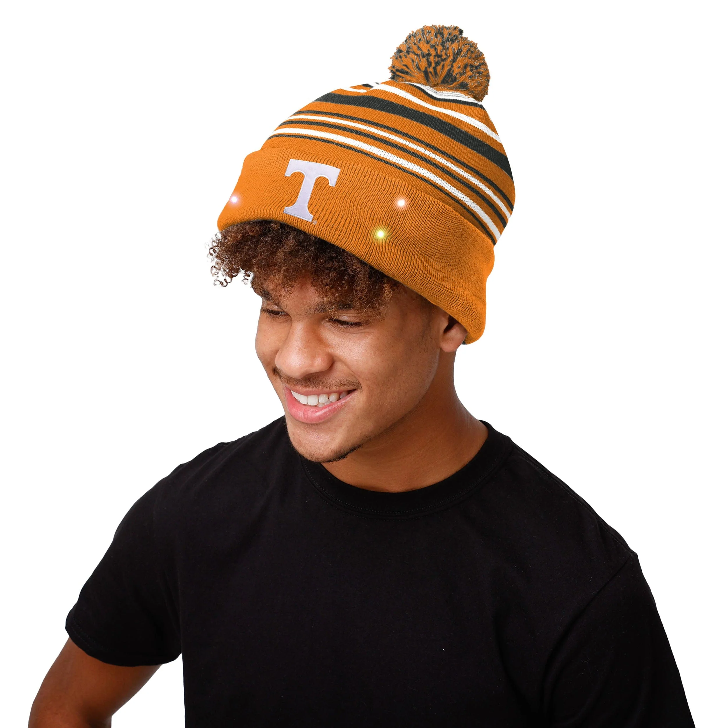 Tennessee Volunteers NCAA Horizontal Stripe Light Up Beanie - Image 3