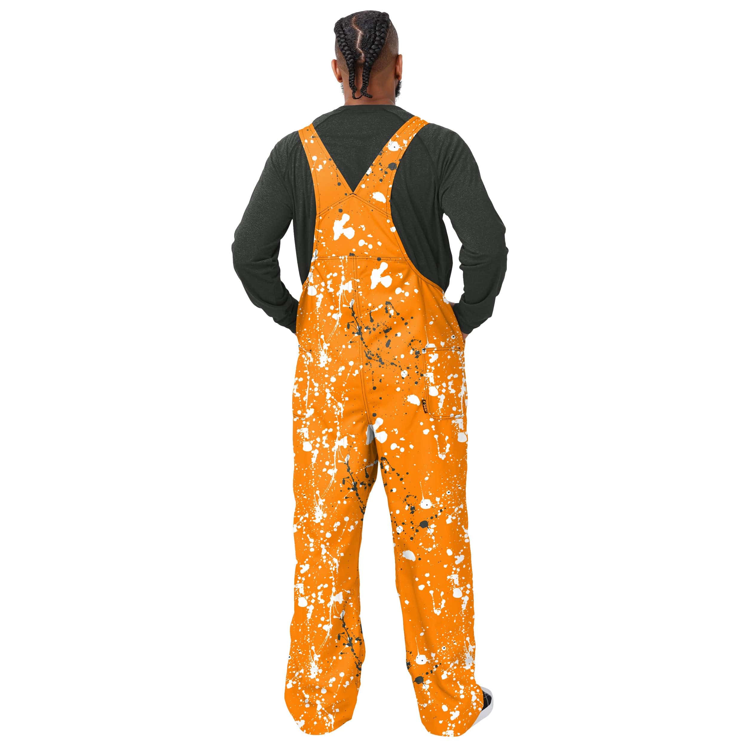 Tennessee Volunteers NCAA Mens Paint Splatter Bib Overalls - Image 2