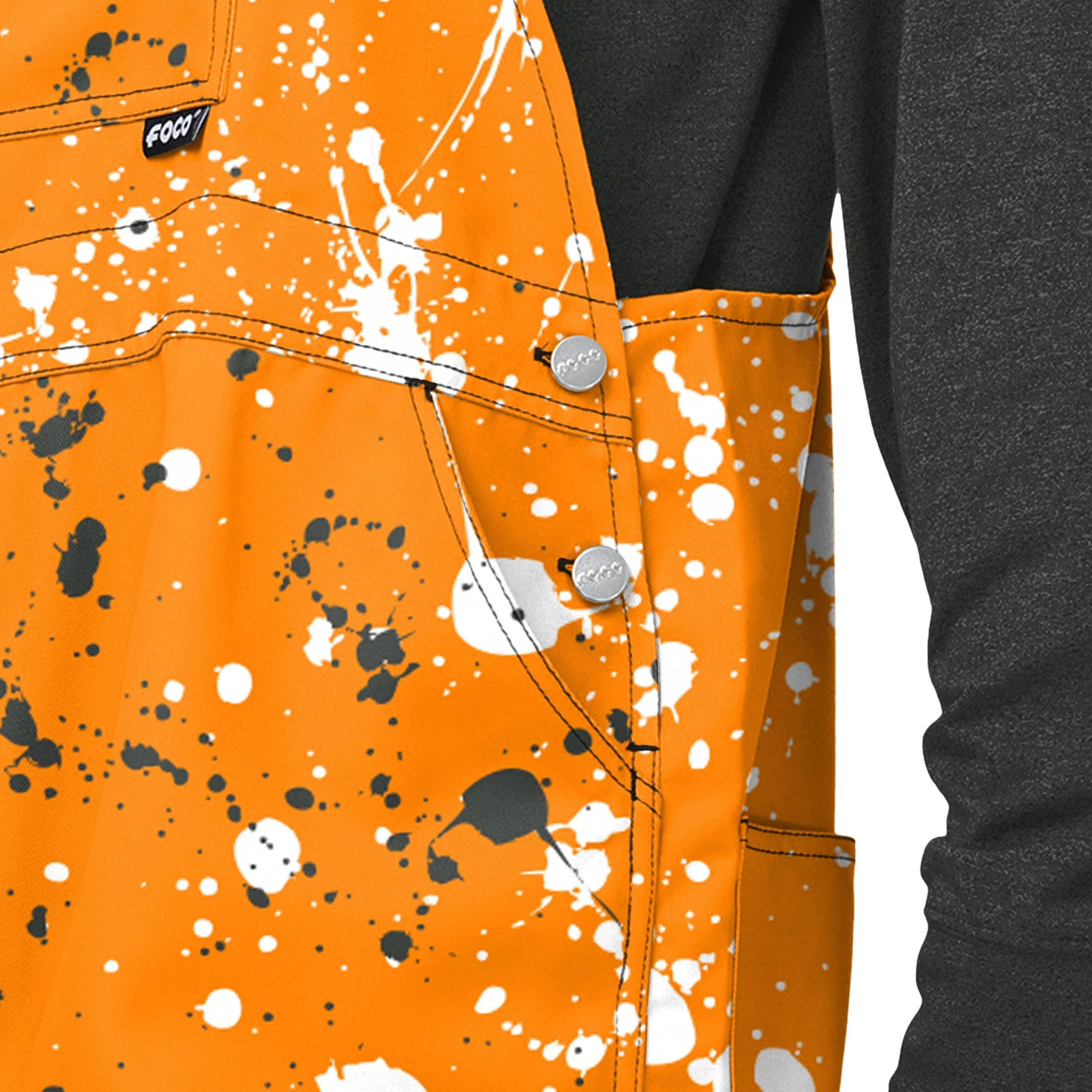 Tennessee Volunteers NCAA Mens Paint Splatter Bib Overalls - Image 5