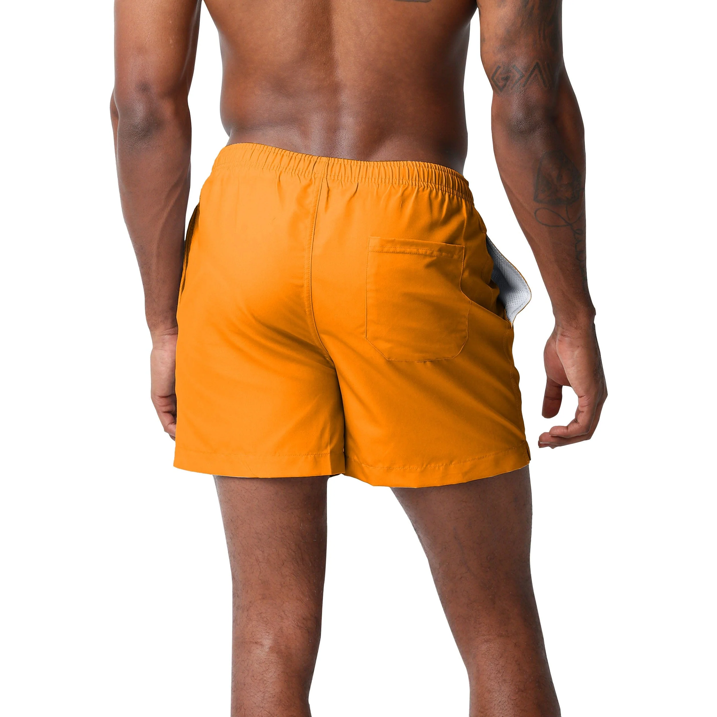 Tennessee Volunteers NCAA Mens Solid Wordmark 5.5" Swimming Trunks - Image 3