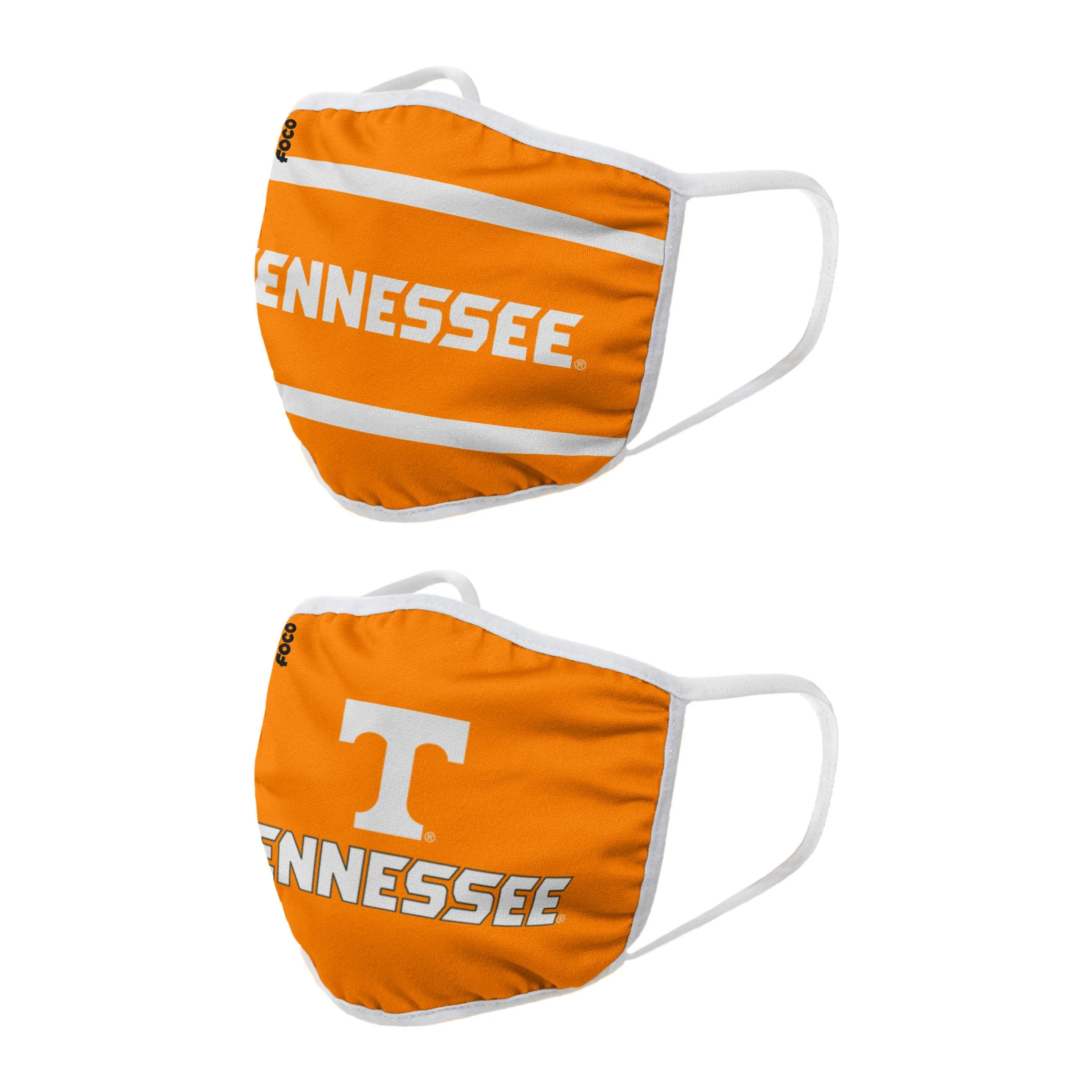 Tennessee Volunteers NCAA Printed 2 Pack Face Cover - Image 2