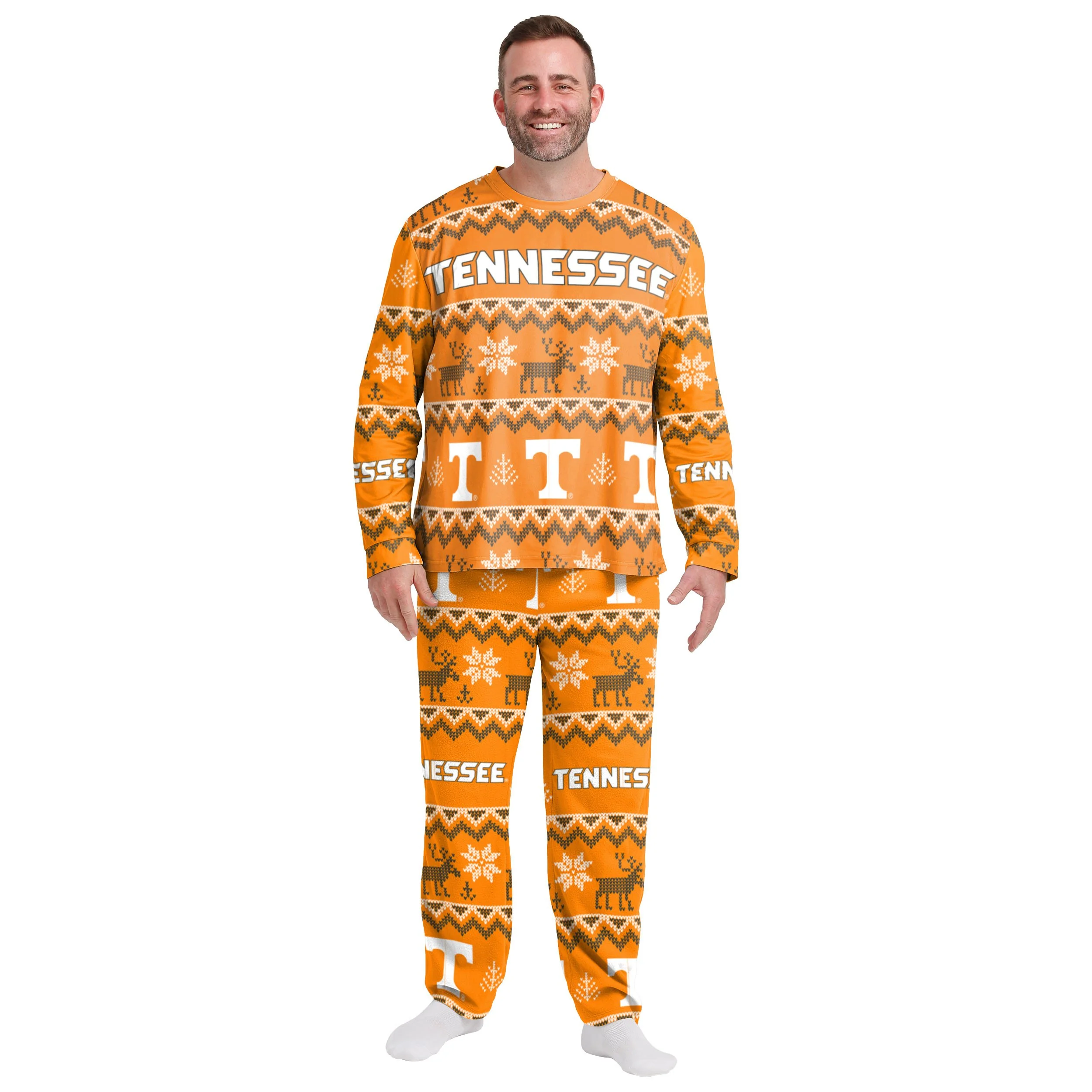 Tennessee Volunteers NCAA Ugly Pattern Family Holiday Pajamas - Image 6