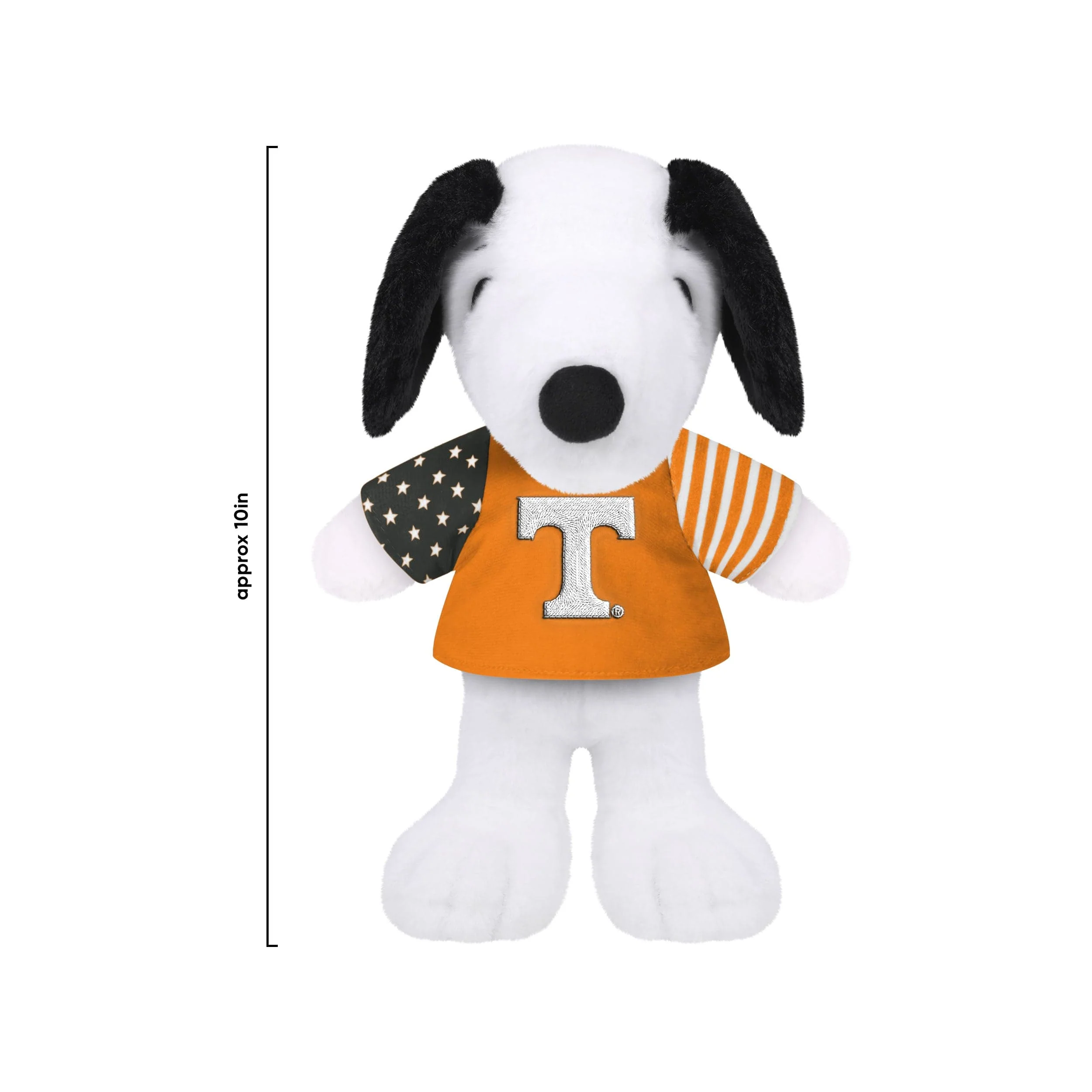 Tennessee Volunteers NCAA USA Flag Snoopy Peanuts Team Jersey Plush - Image 3