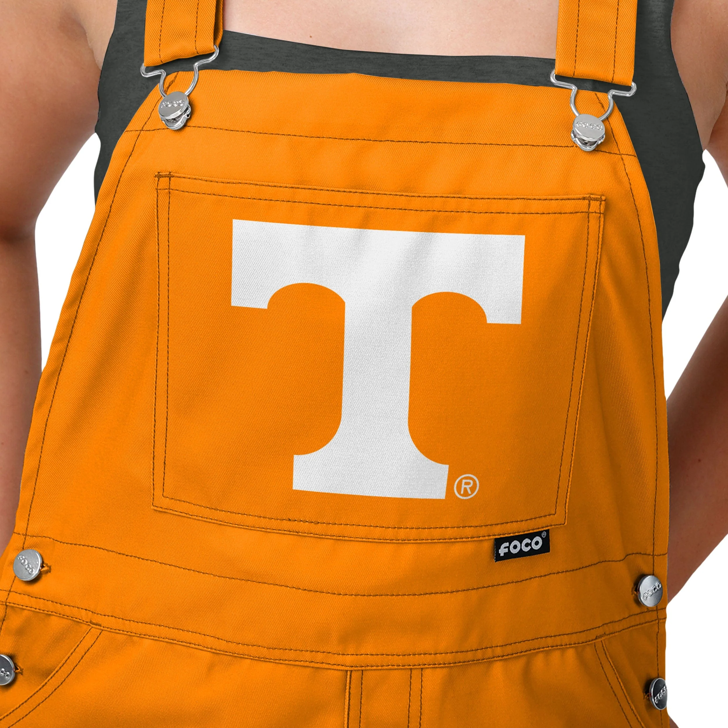 Tennessee Volunteers NCAA Womens Big Logo Bib Overalls - Image 4