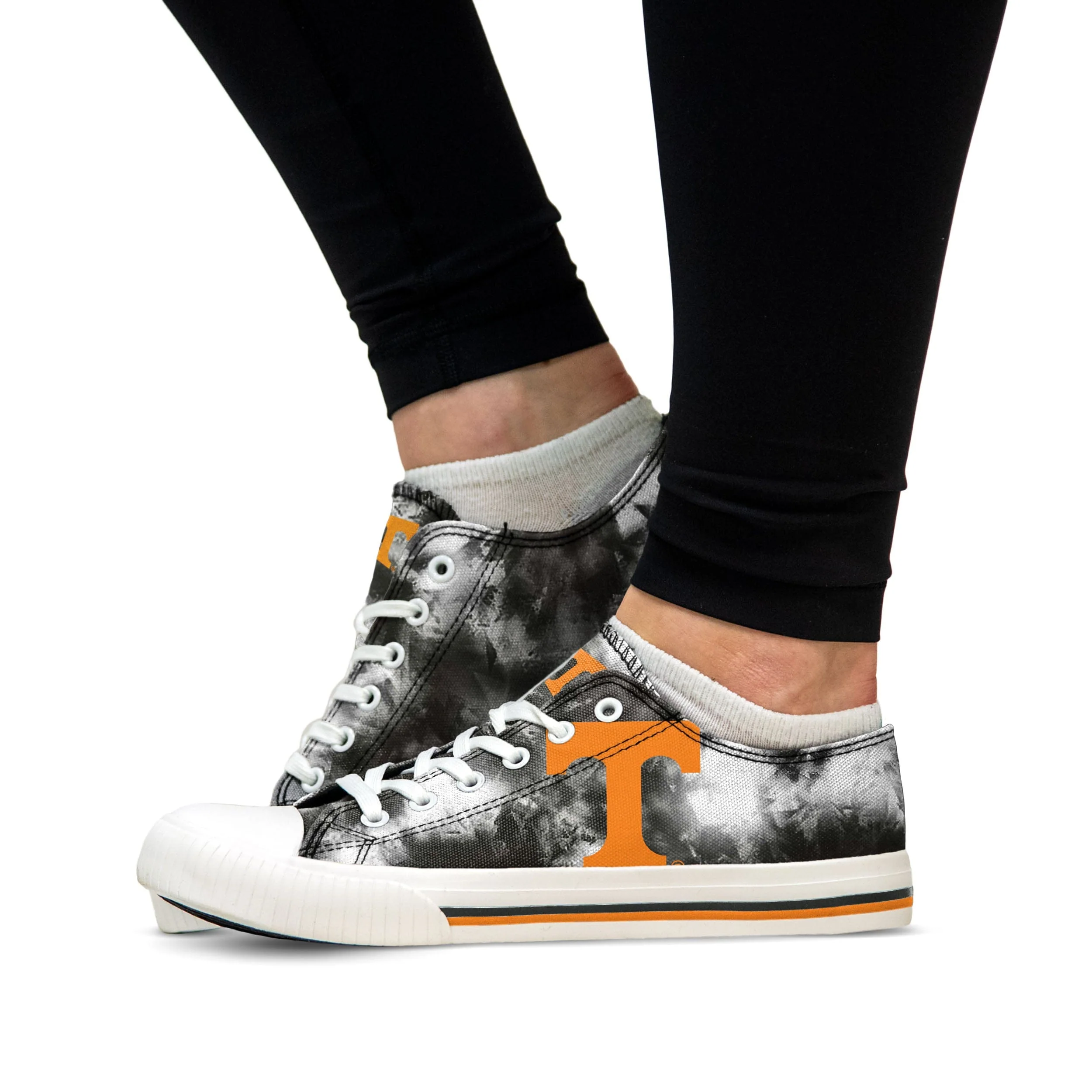 Tennessee Volunteers NCAA Womens Low Top Tie-Dye Canvas Shoe - Image 4