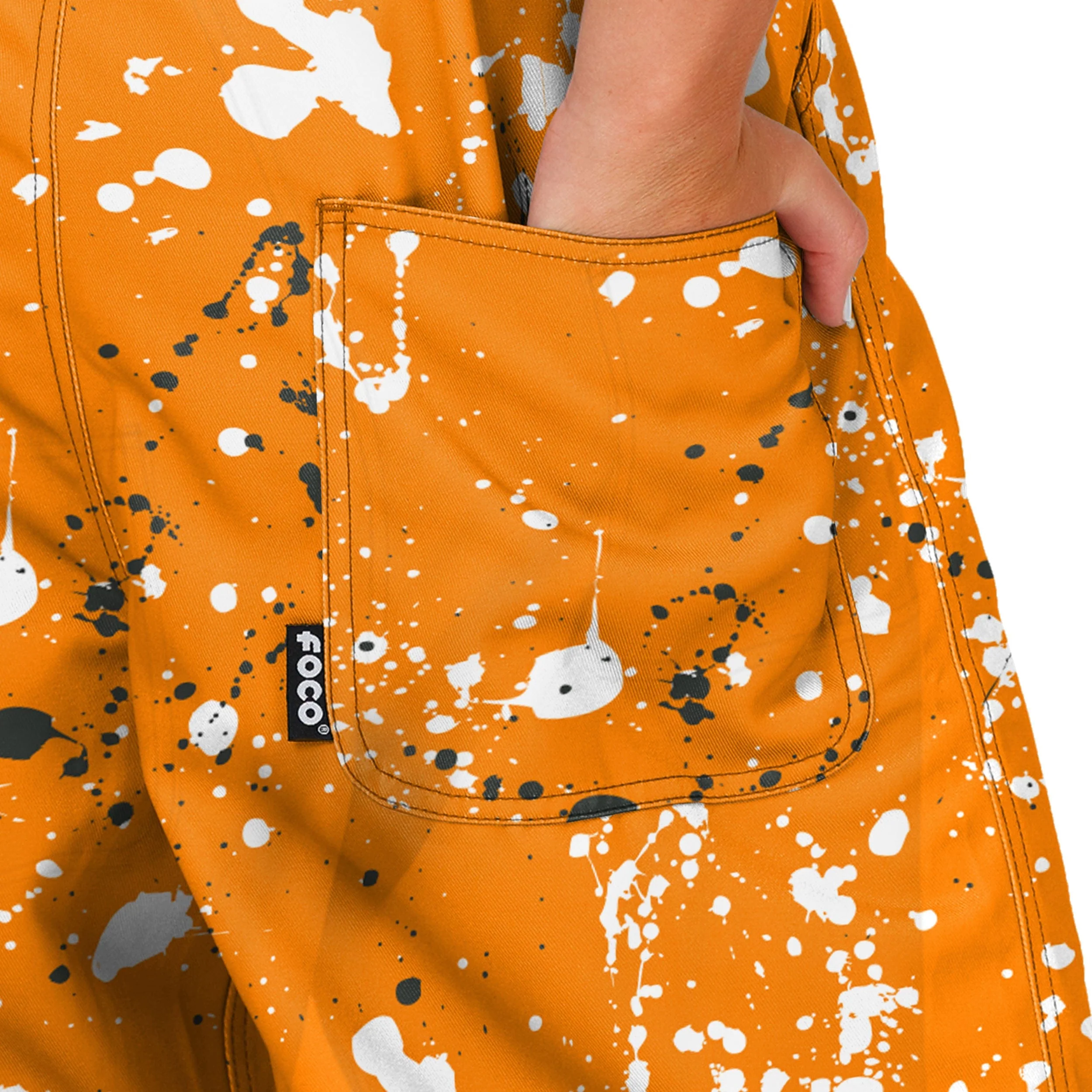 Tennessee Volunteers NCAA Womens Paint Splatter Bib Overalls - Image 6
