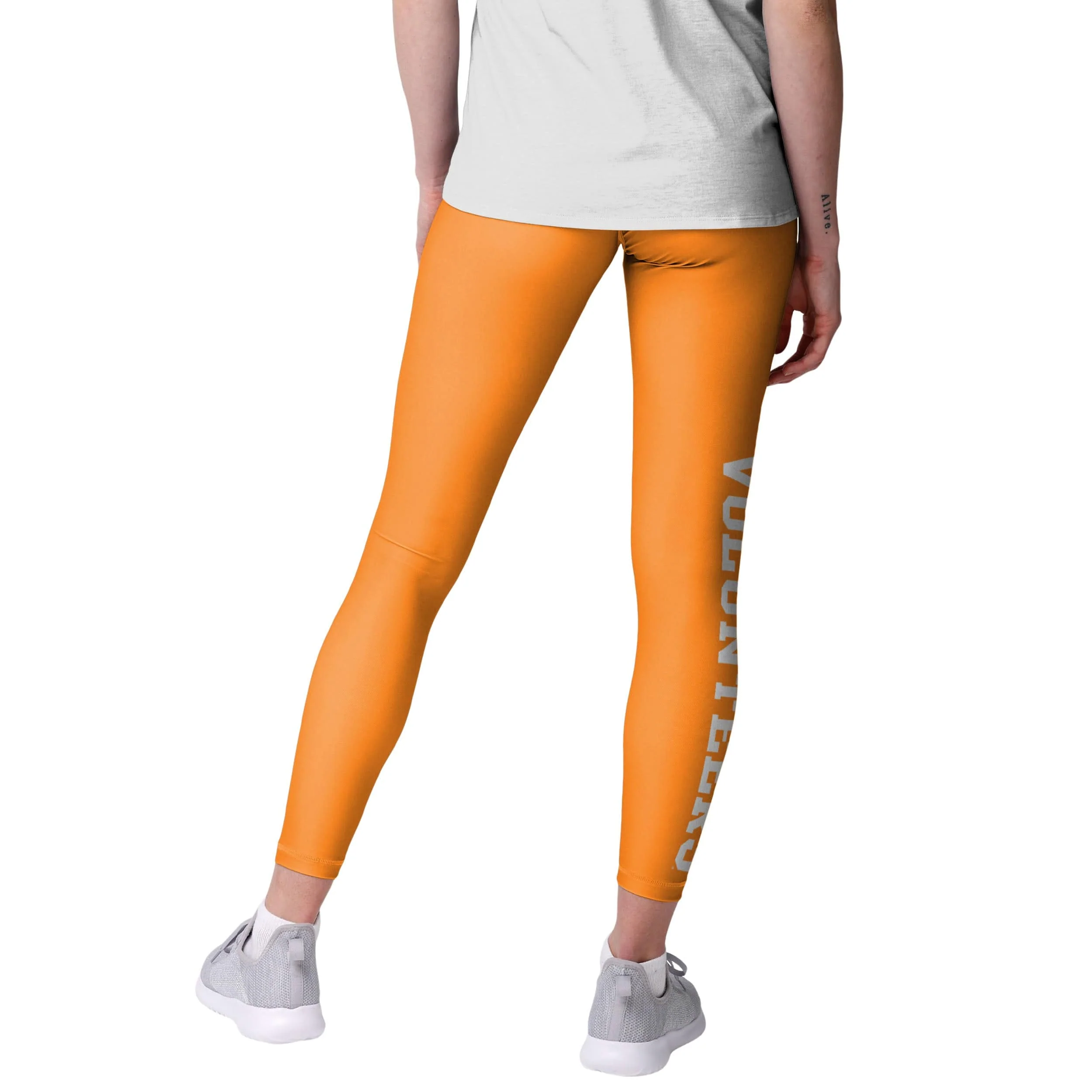 Tennessee Volunteers NCAA Womens Solid Big Wordmark Leggings - Image 2