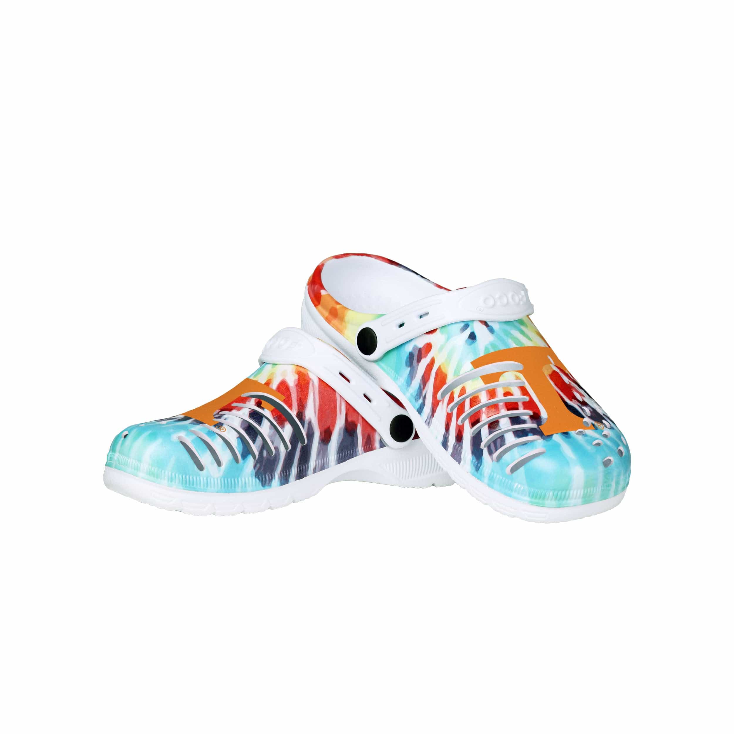 Tennessee Volunteers NCAA Womens Tie-Dye Clog With Strap