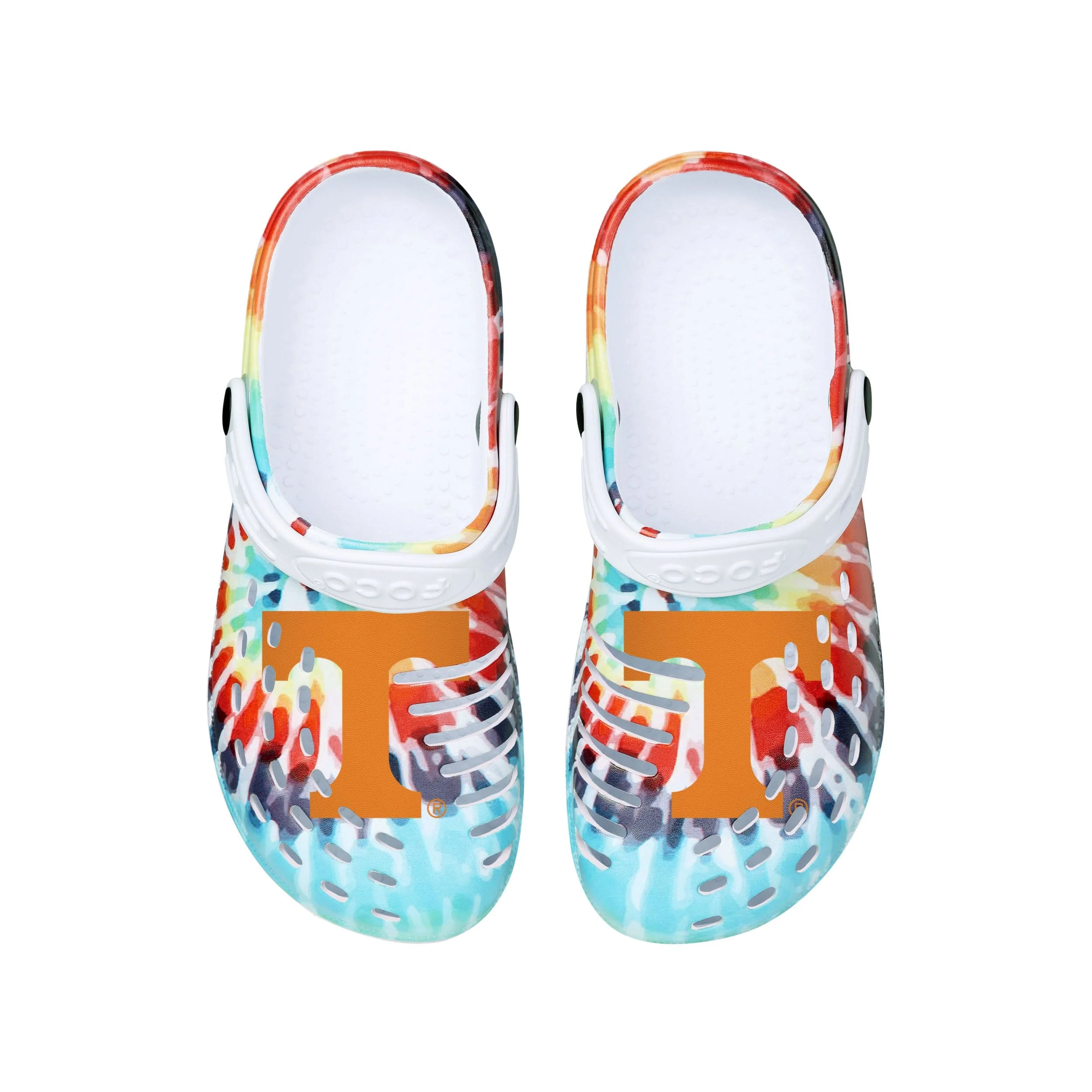 Tennessee Volunteers NCAA Womens Tie-Dye Clog With Strap - Image 4