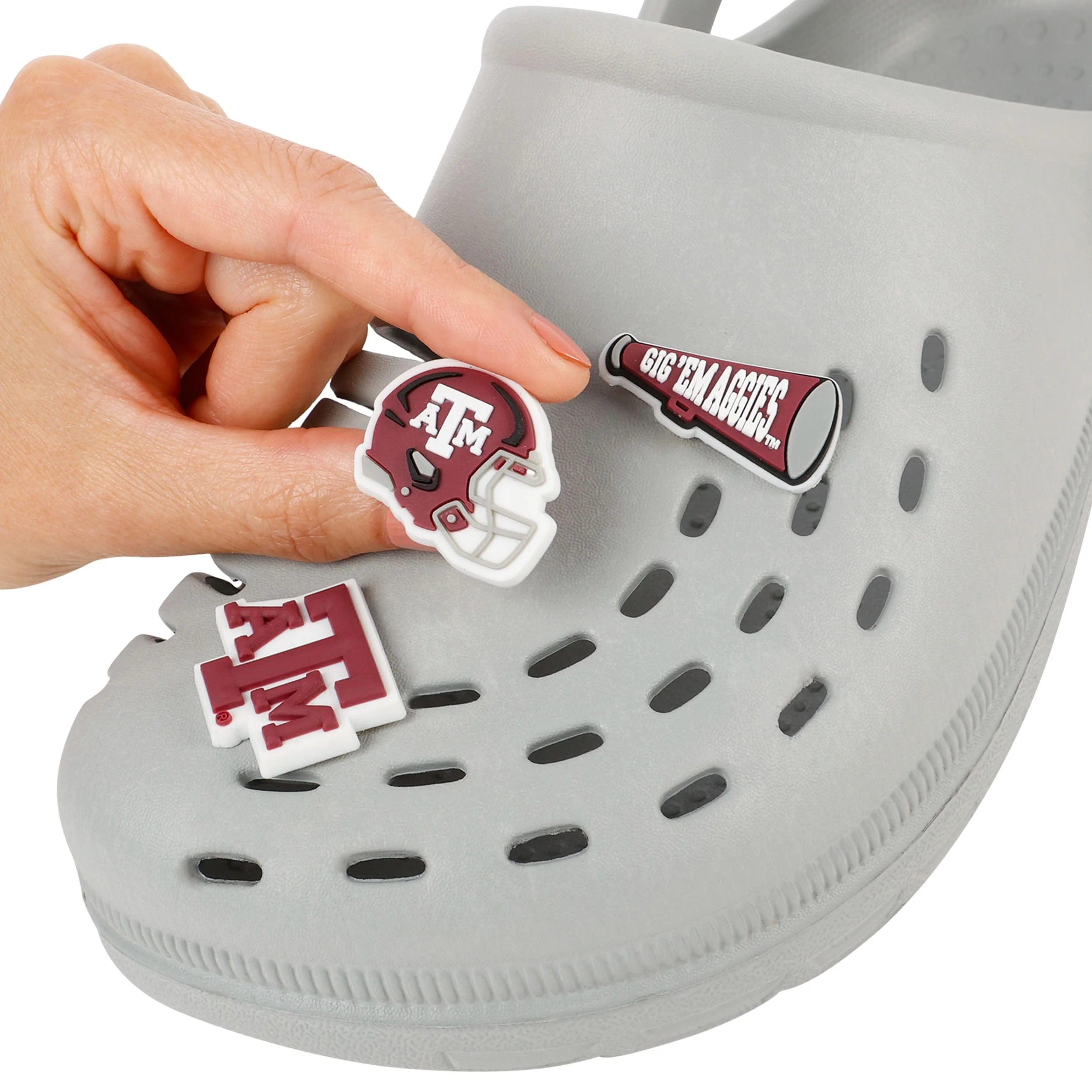 Texas A&M Aggies NCAA 10 Pack Team Clog Charms - Image 3