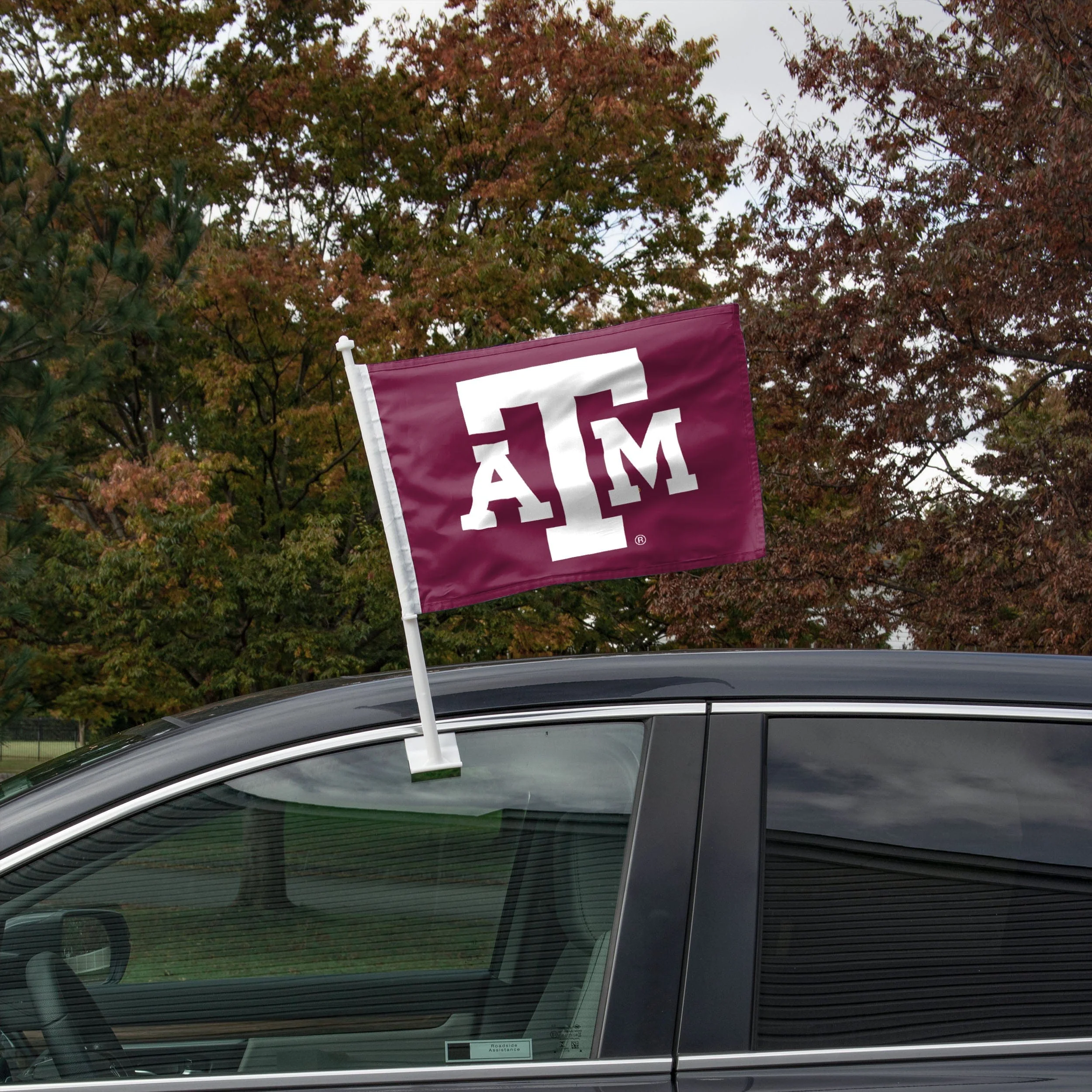Texas A&M Aggies NCAA 2 Pack Solid Car Flag - Image 2