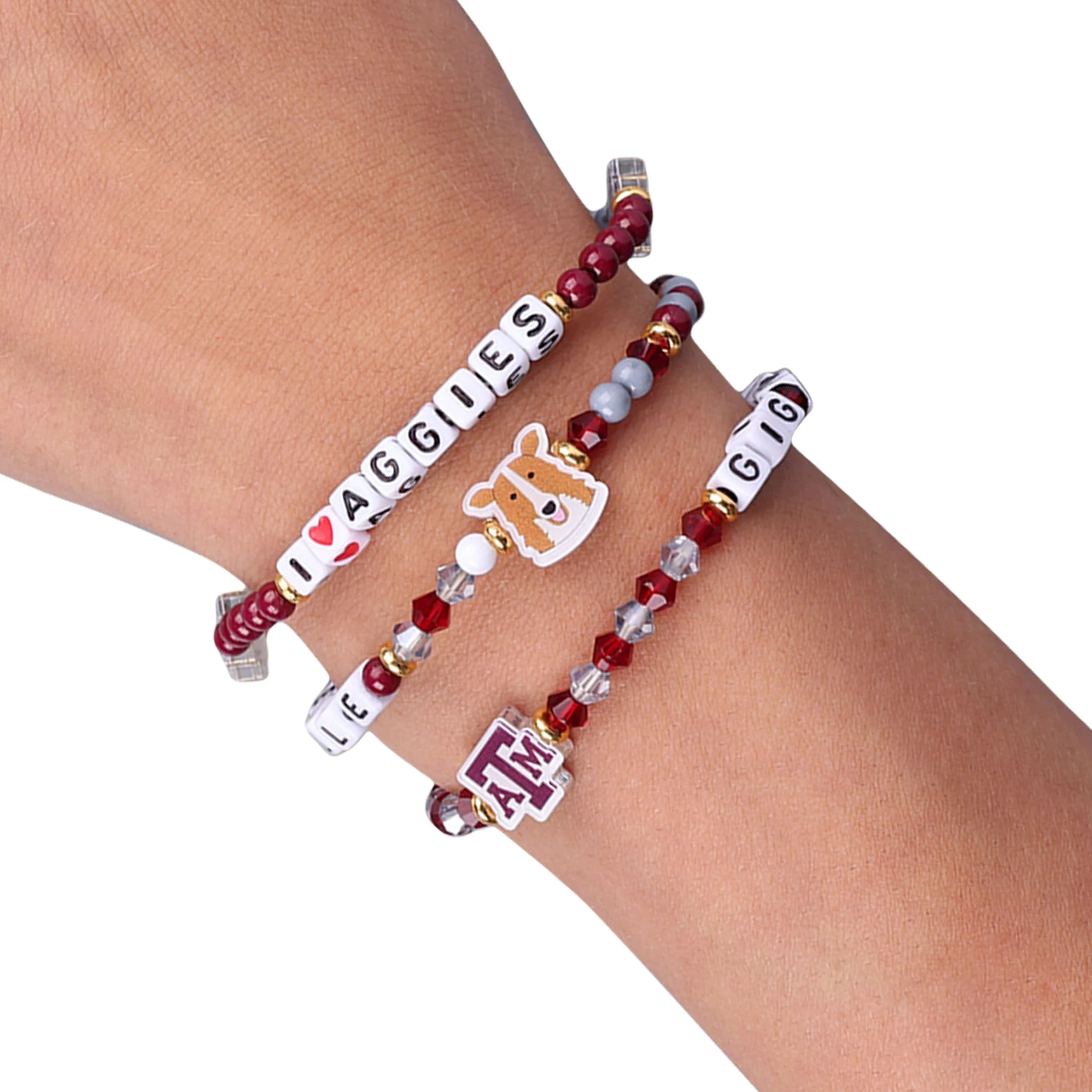 Texas A&M Aggies NCAA 3 Pack Friendship Bracelet - Image 4
