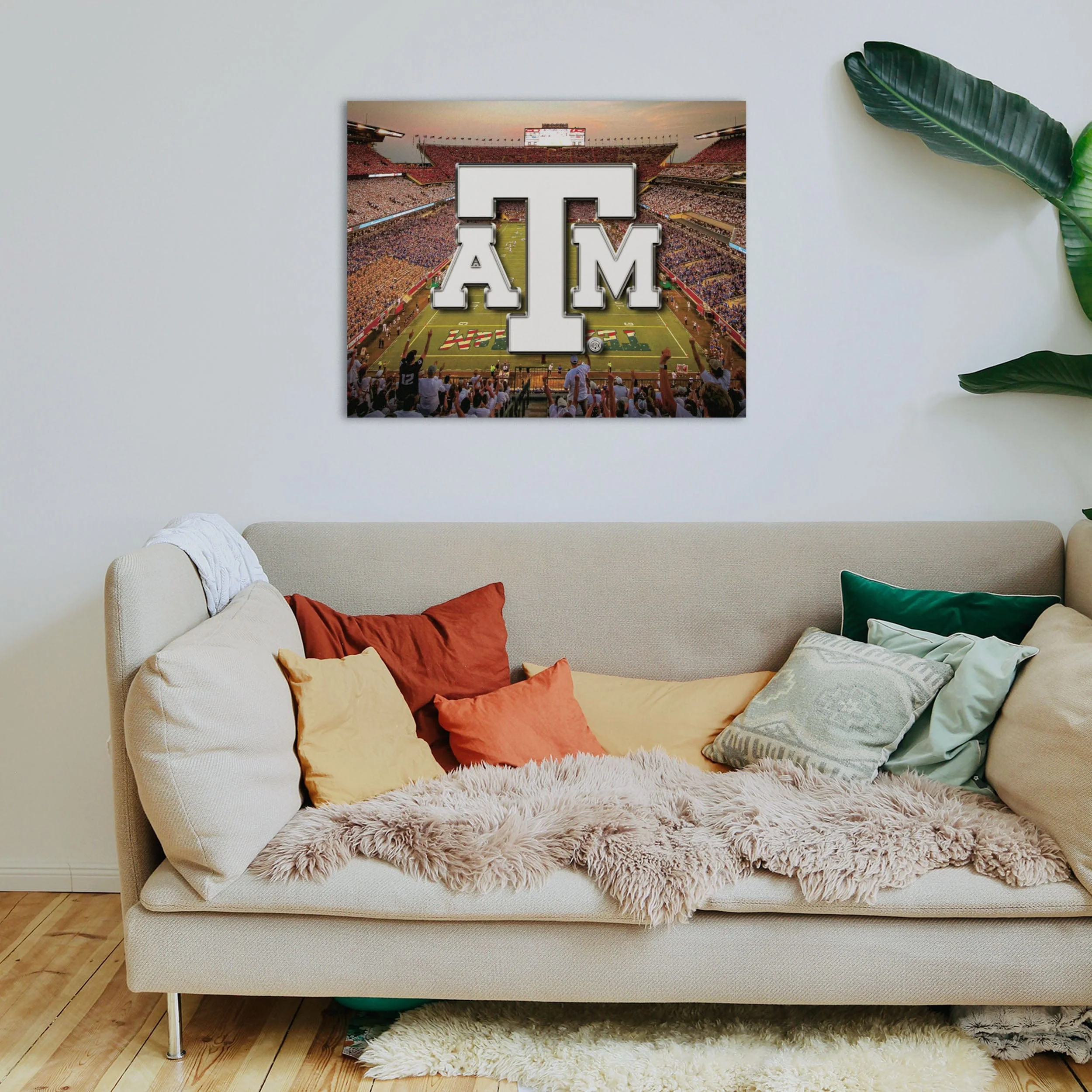 Texas A&M Aggies NCAA Canvas Wall Sign - Image 3