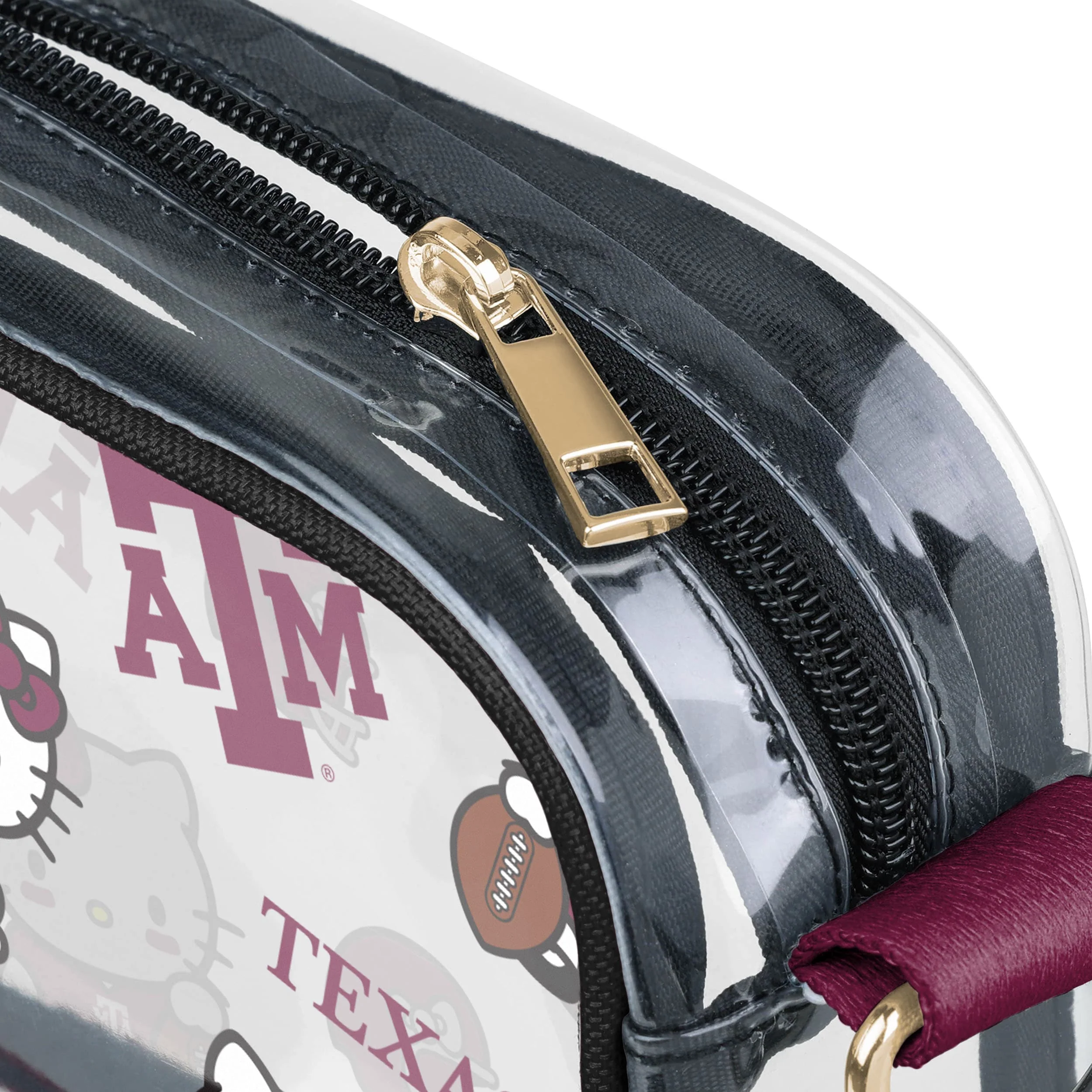 Texas A&M Aggies NCAA Hello Kitty® Clear Crossbody Bag (PREORDER - SHIPS MID JULY) - Image 4