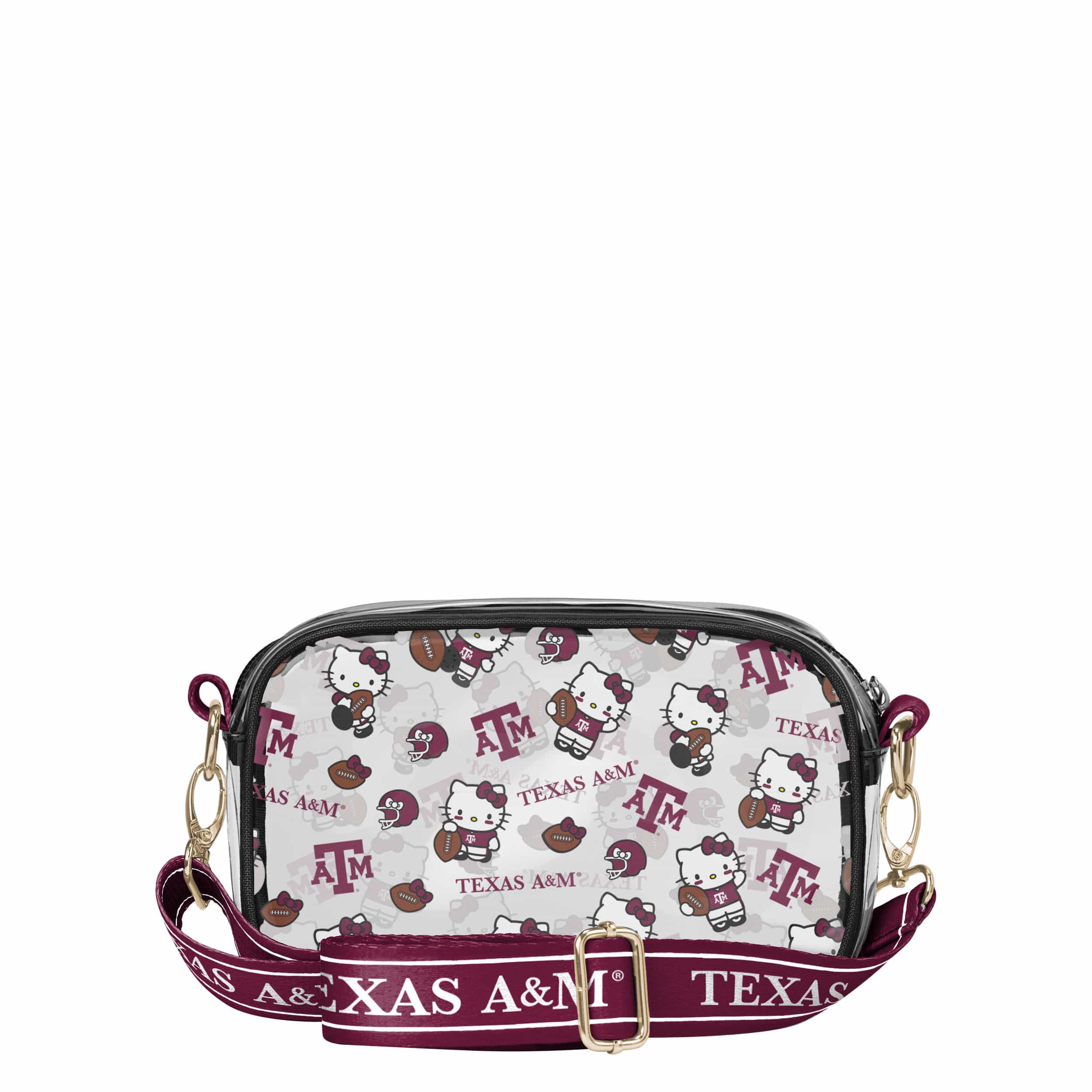 Texas A&M Aggies NCAA Hello Kitty® Clear Crossbody Bag (PREORDER - SHIPS MID JULY) - Image 5