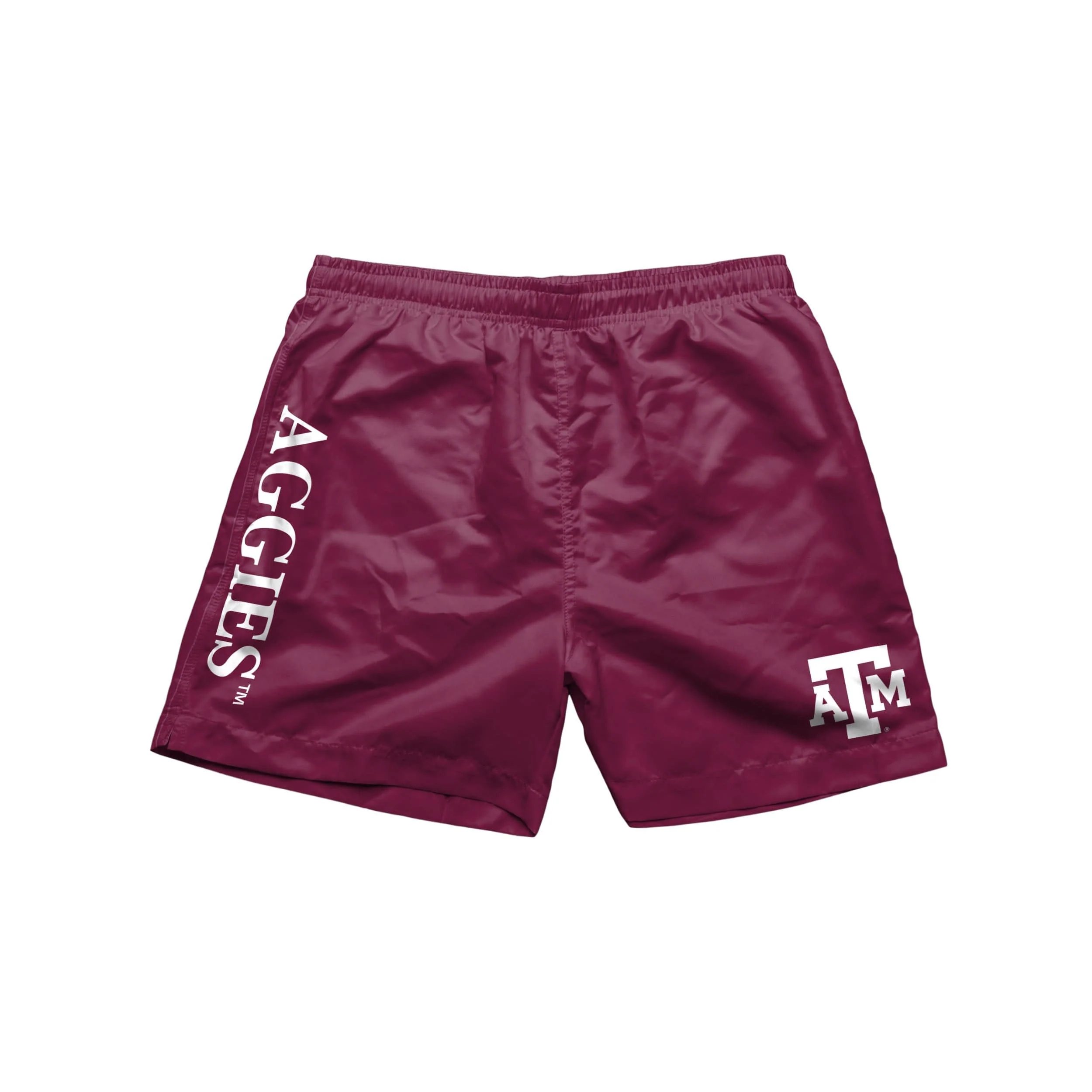 Texas A&M Aggies NCAA Mens Solid Wordmark 5.5" Swimming Trunks - Image 4