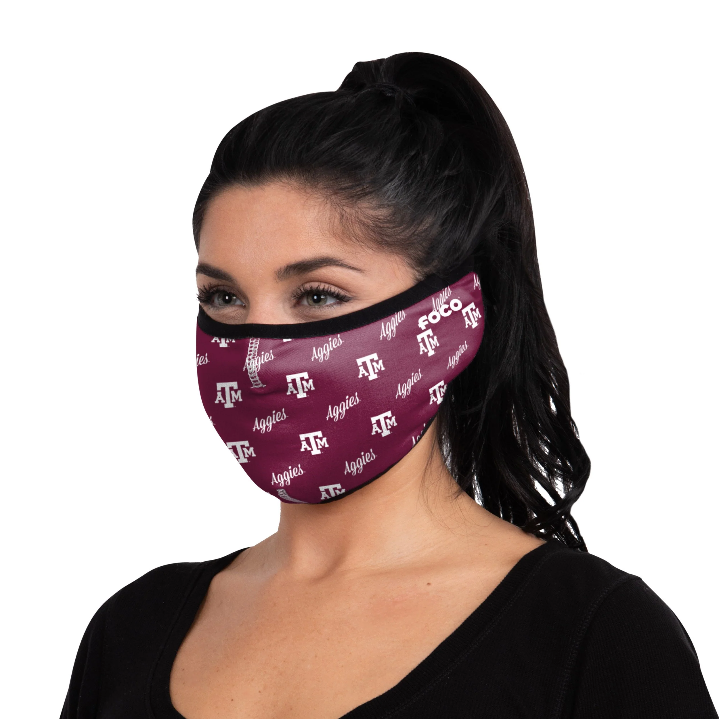 Texas A&M Aggies NCAA Repeat Script Earband Face Cover - Image 2