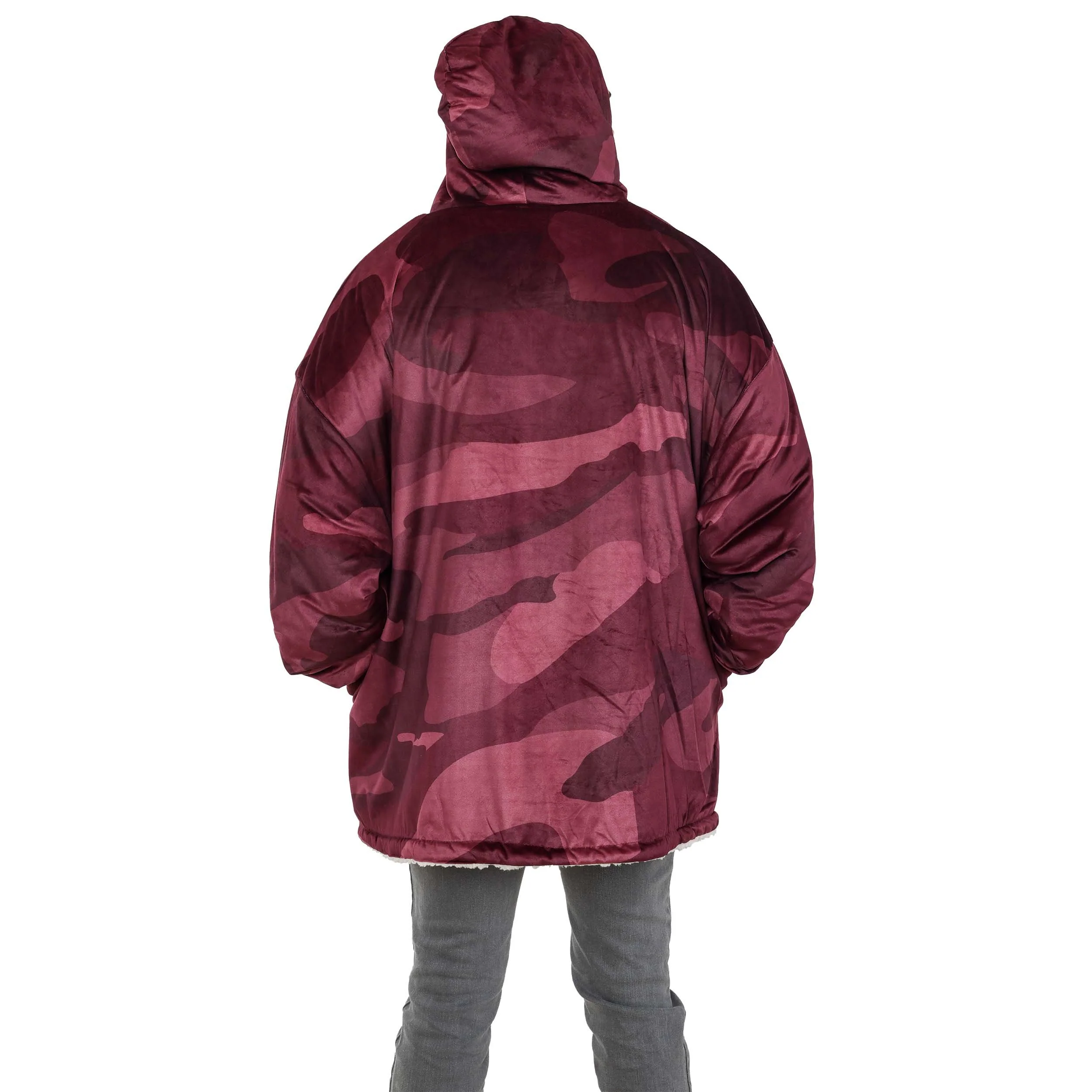 Texas A&M Aggies NCAA Reversible Team Color Camo Hoodeez - Image 2