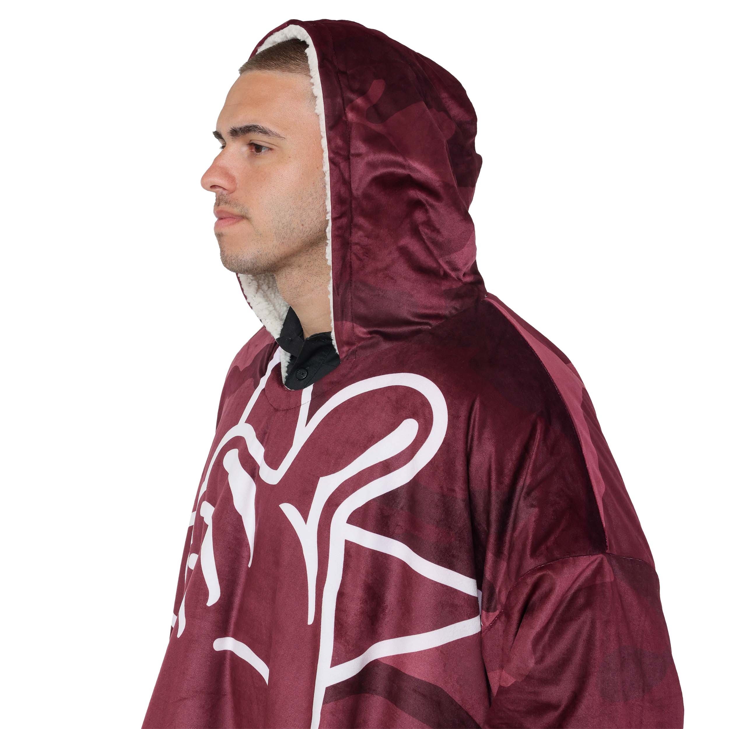 Texas A&M Aggies NCAA Reversible Team Color Camo Hoodeez - Image 6